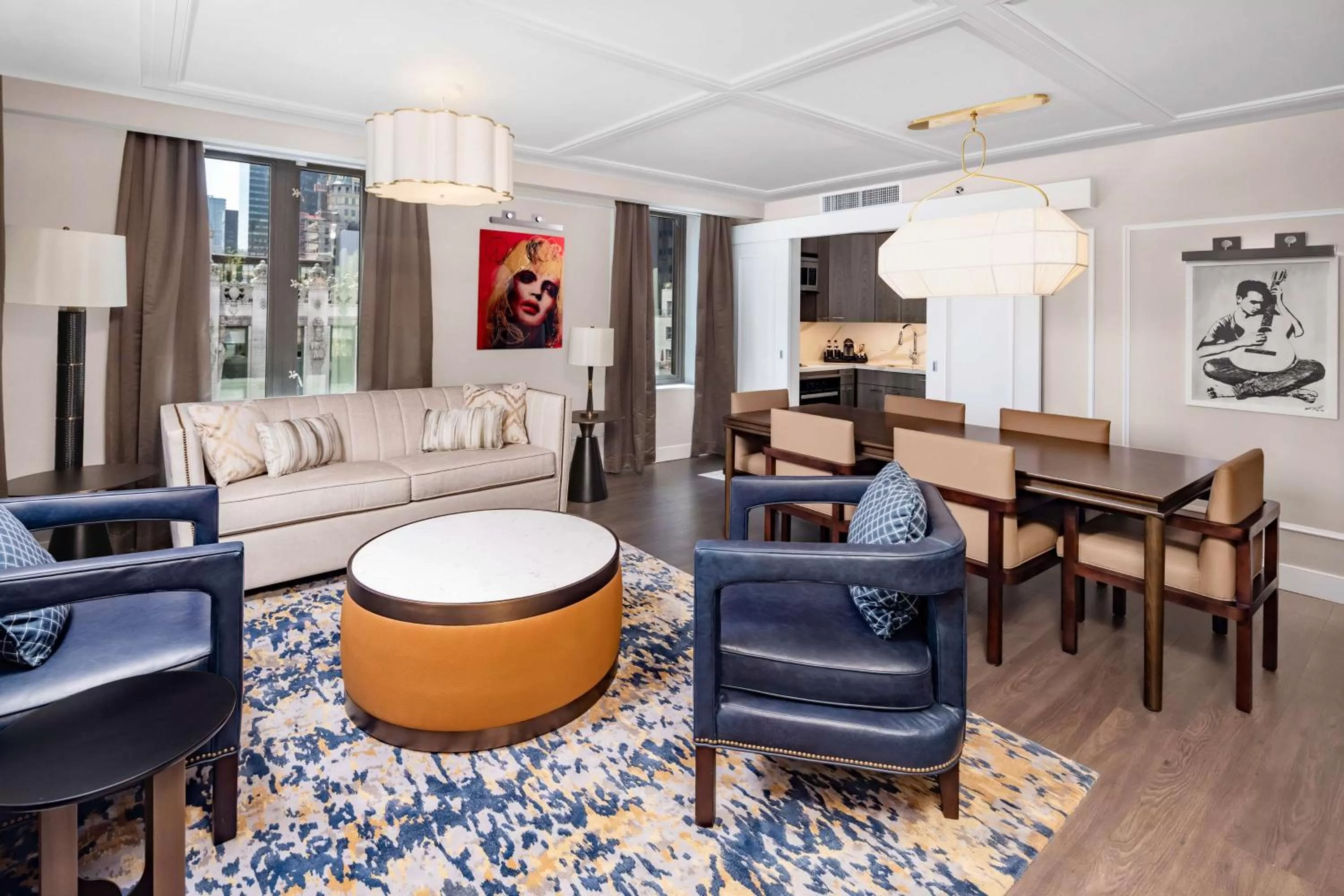 Living room in Hilton Club The Quin New York