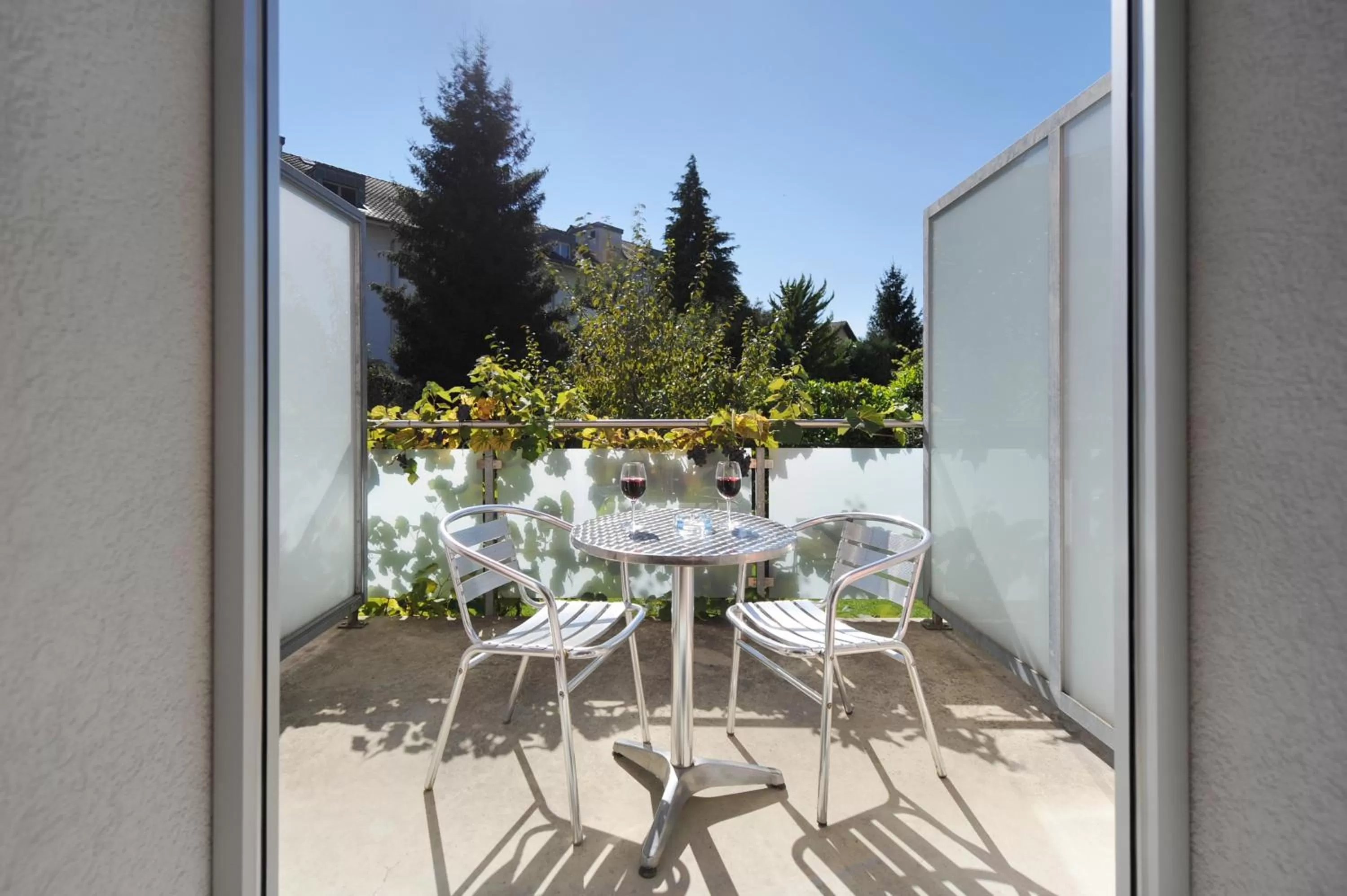 Balcony/Terrace in Hotel Derby Interlaken - self check-in