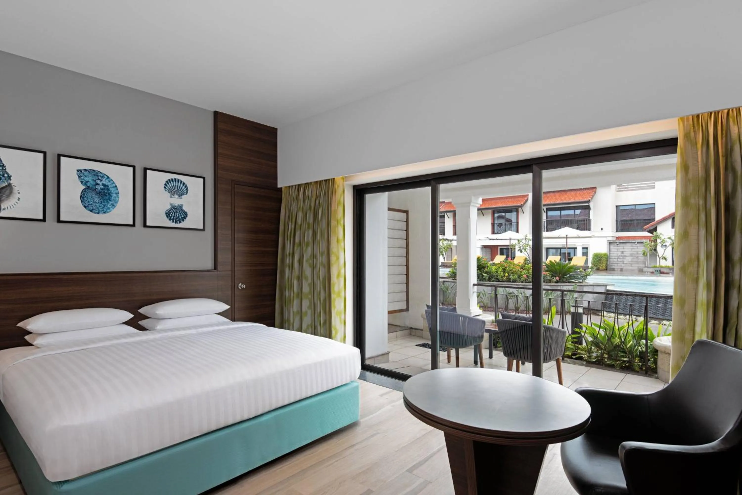 Swimming pool, Bed in Fairfield by Marriott Goa Benaulim