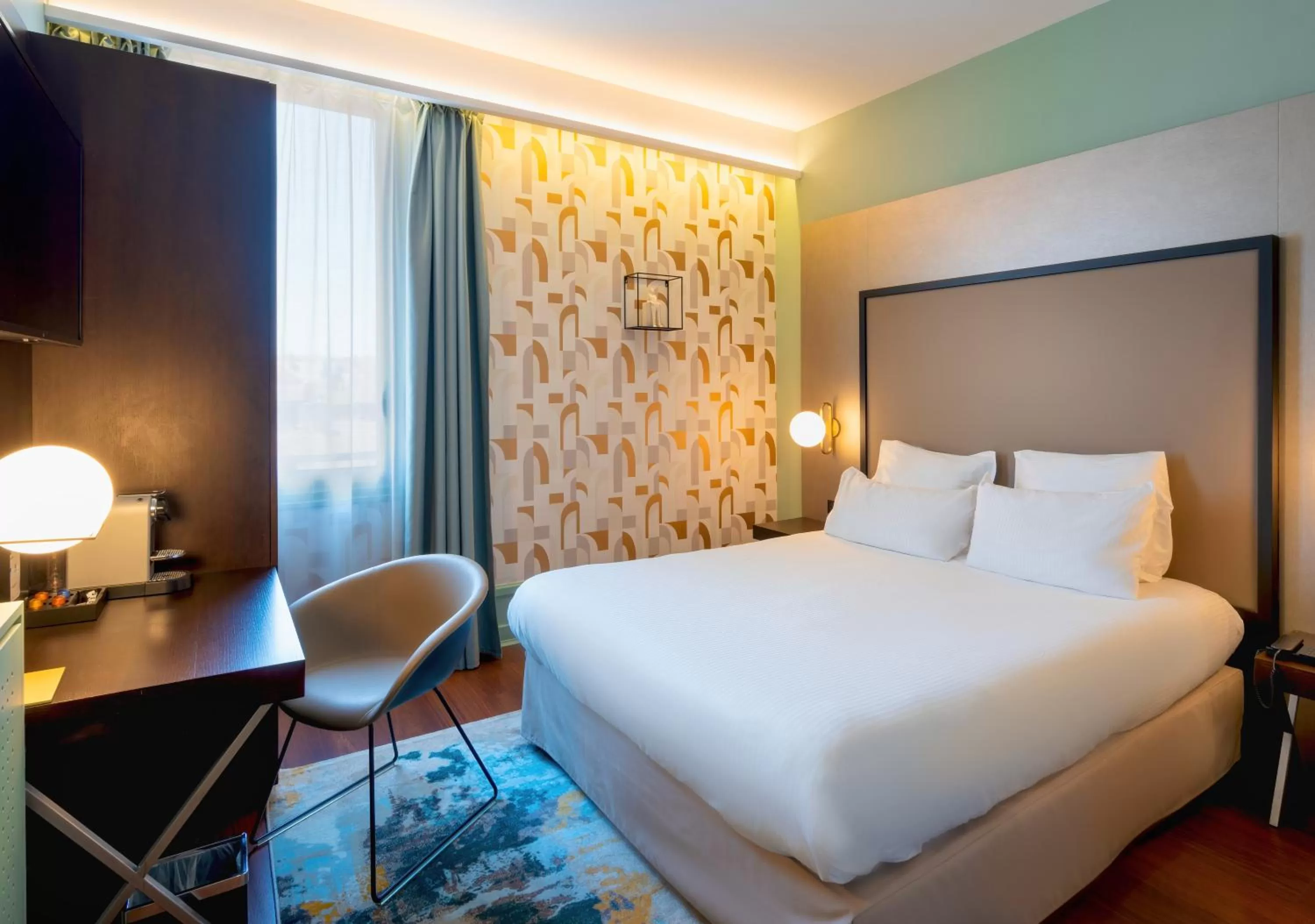 Bedroom, Bed in Le Splendid Hotel Lac D'Annecy - Handwritten Collection