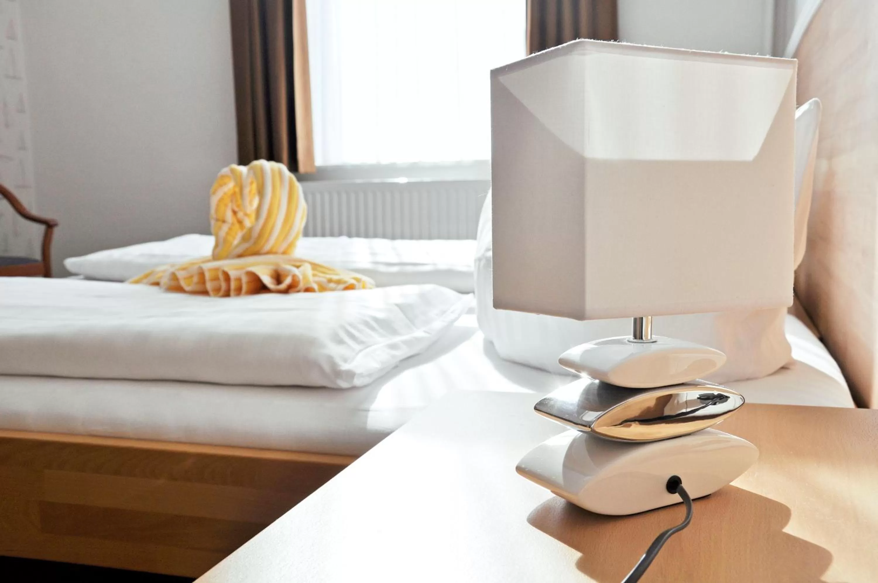 Bed in Hotel Atlantik