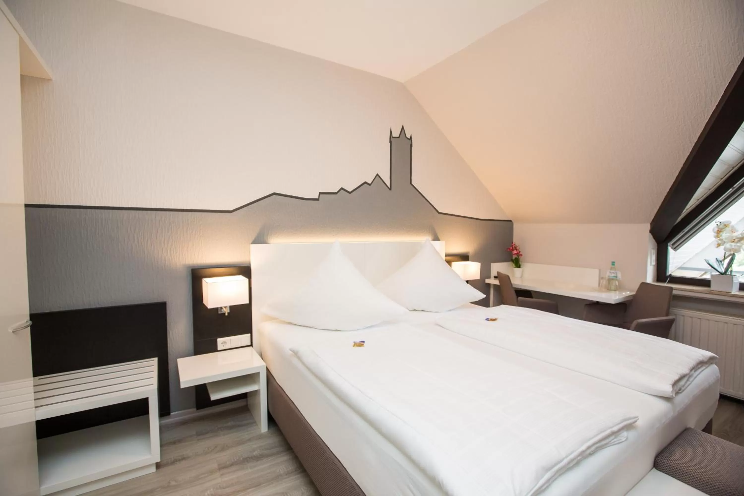 Photo of the whole room, Bed in Hotel Traumblick