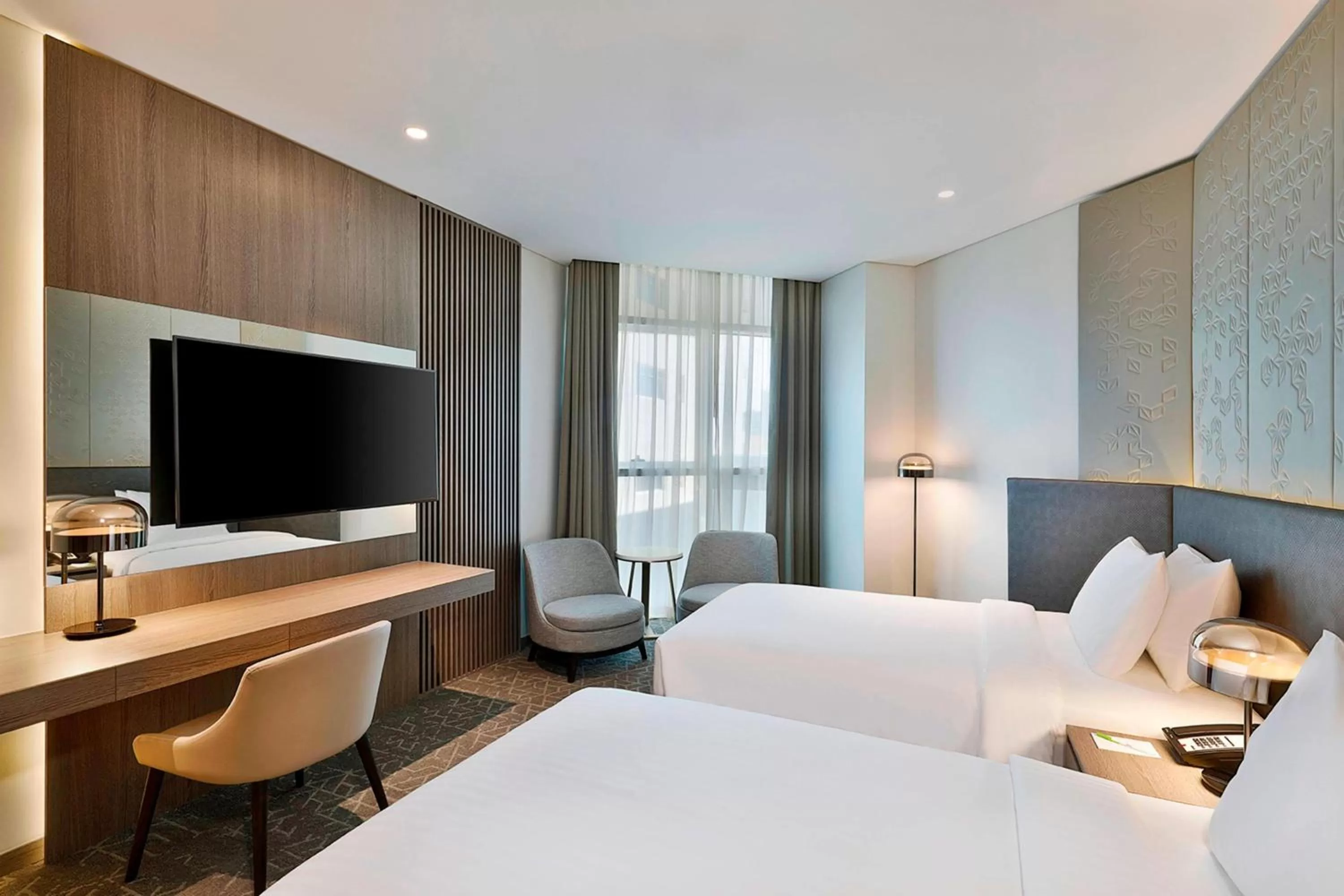 Photo of the whole room, Bed in Courtyard by Marriott Dubai, Al Barsha
