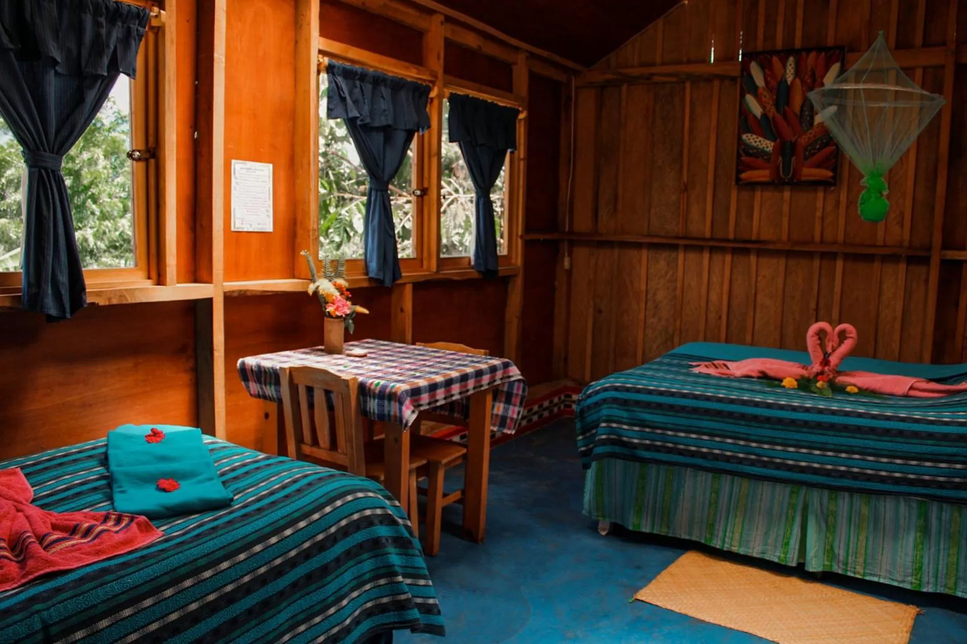 Bed in Eco-Hotel Mayachik