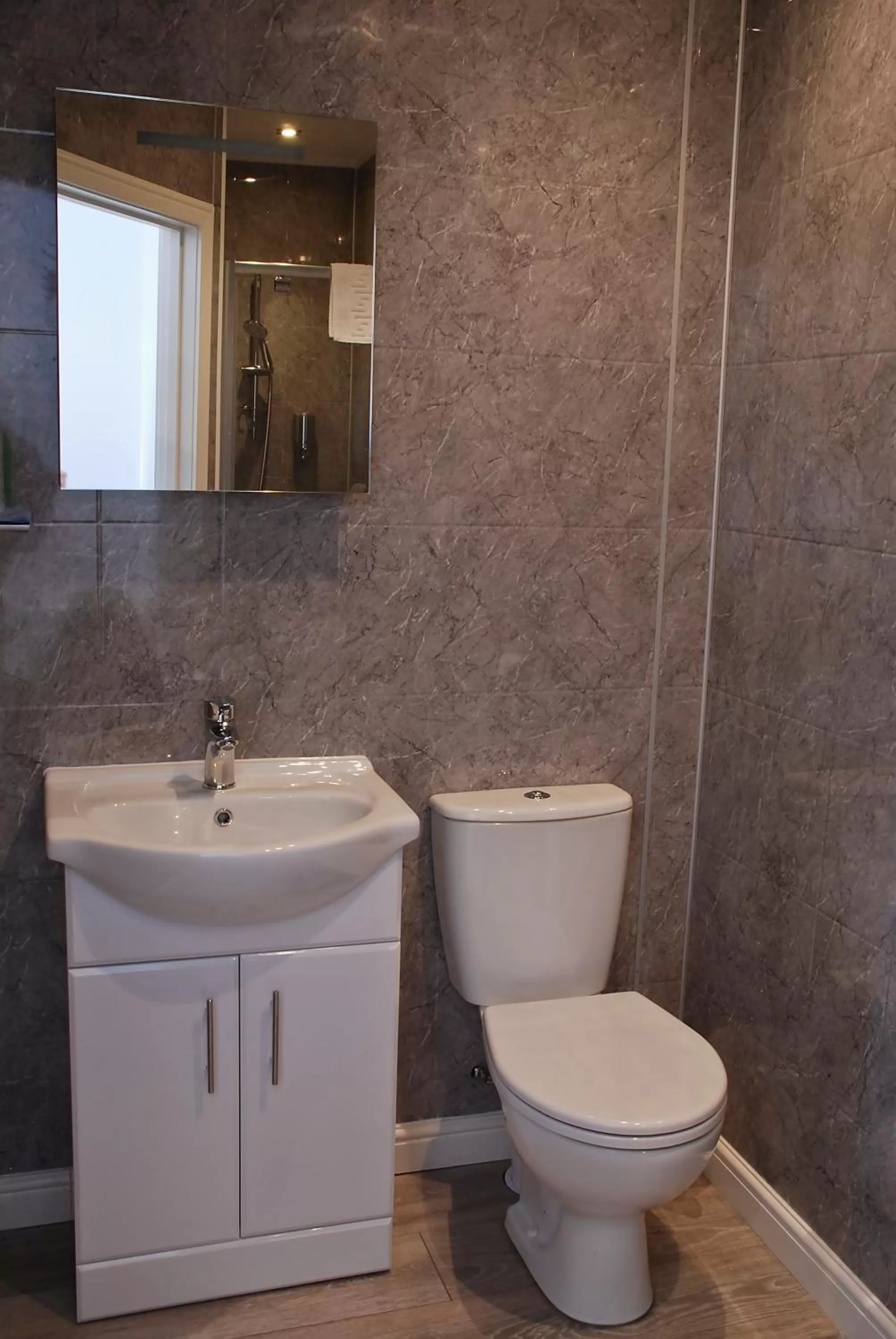 Bathroom in Miller House Courtyard