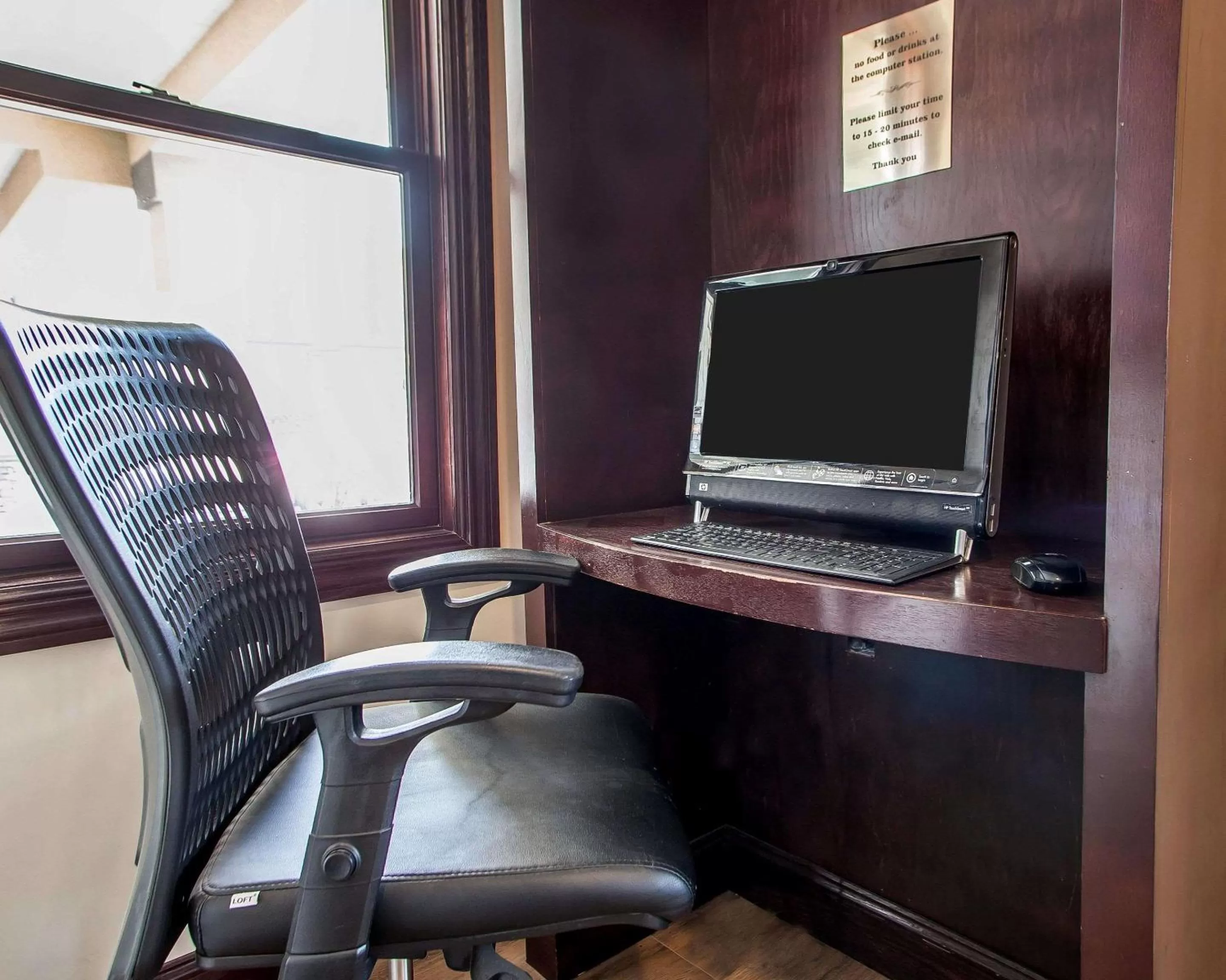 On site in Econo Lodge Newton