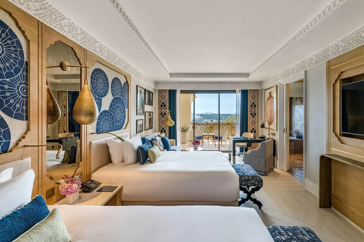 Deluxe Twin Room with Panoramic View in Fairmont Tazi Palace Tangier Deluxe Twin Room with Panoramic View in Fairmont Tazi Palace Tangier