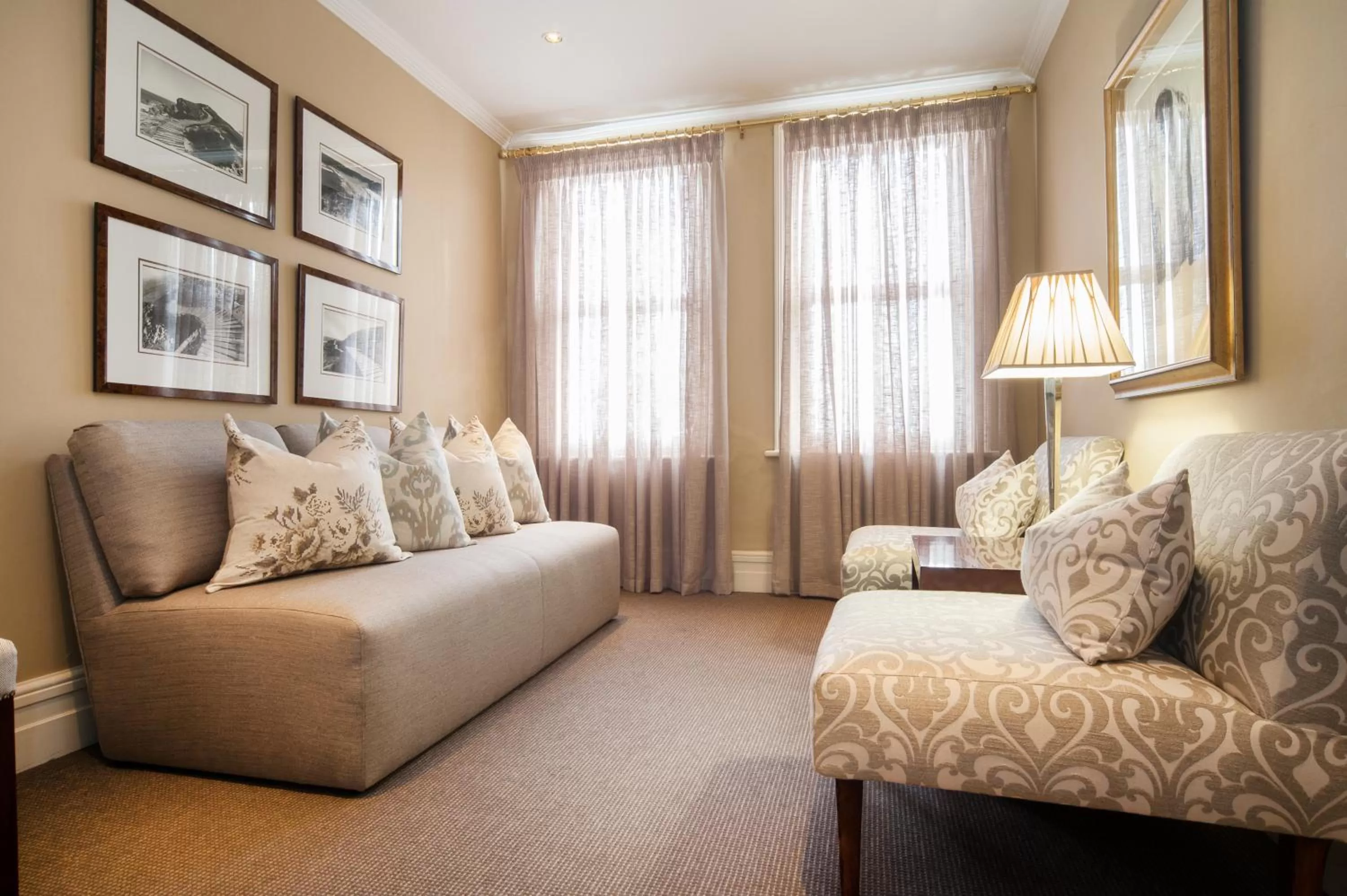 Seating area in Quarters Hotel