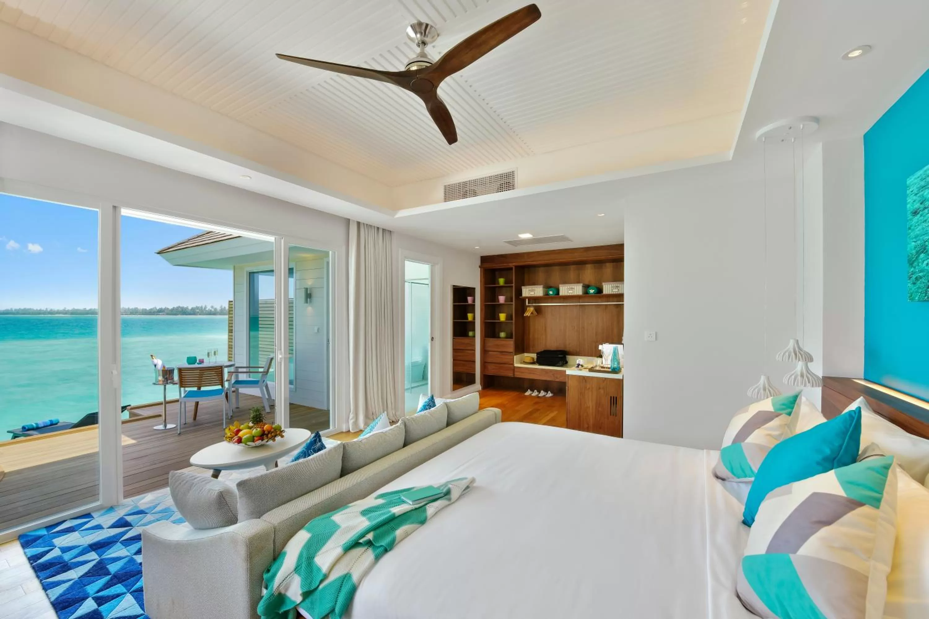Bed in Kandima Maldives - 50 Percent Off Return Domestic Flights for stays of 4 nights or more between 11th April 2026 to 31st October 2026