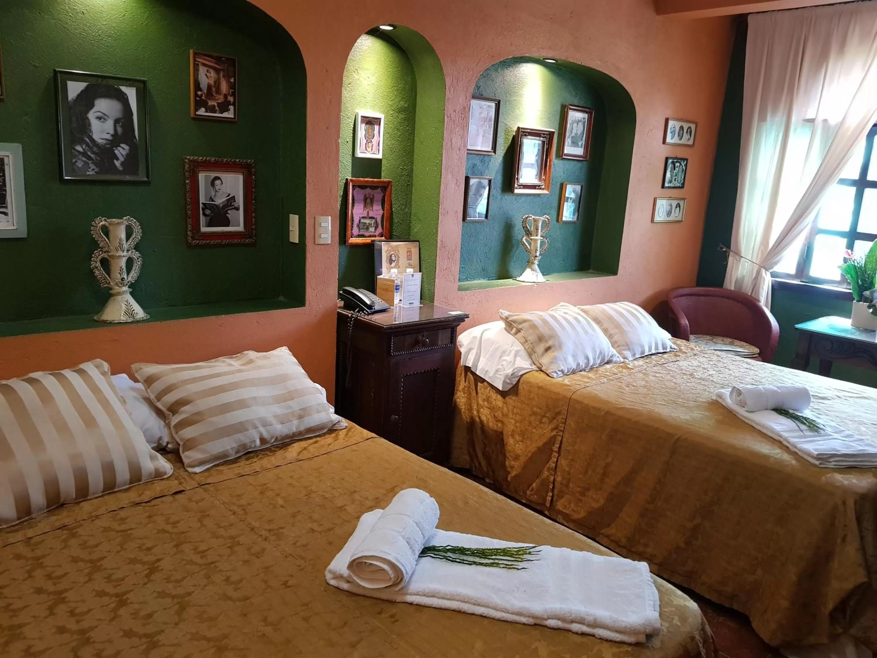 Bed in Hotel Boutique Casona Maya Mexicana