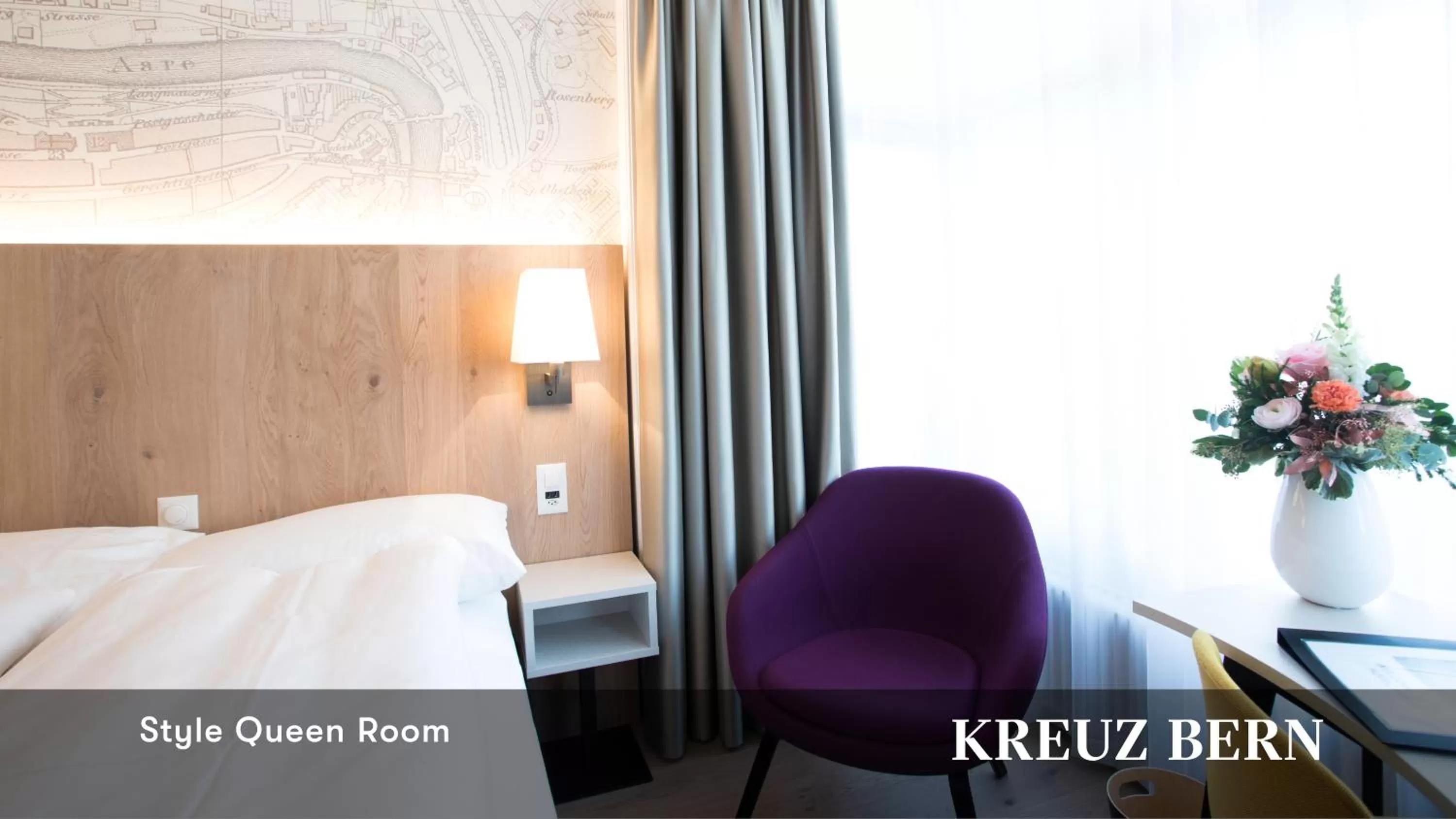 Photo of the whole room, Bed in Kreuz Bern Modern City Hotel