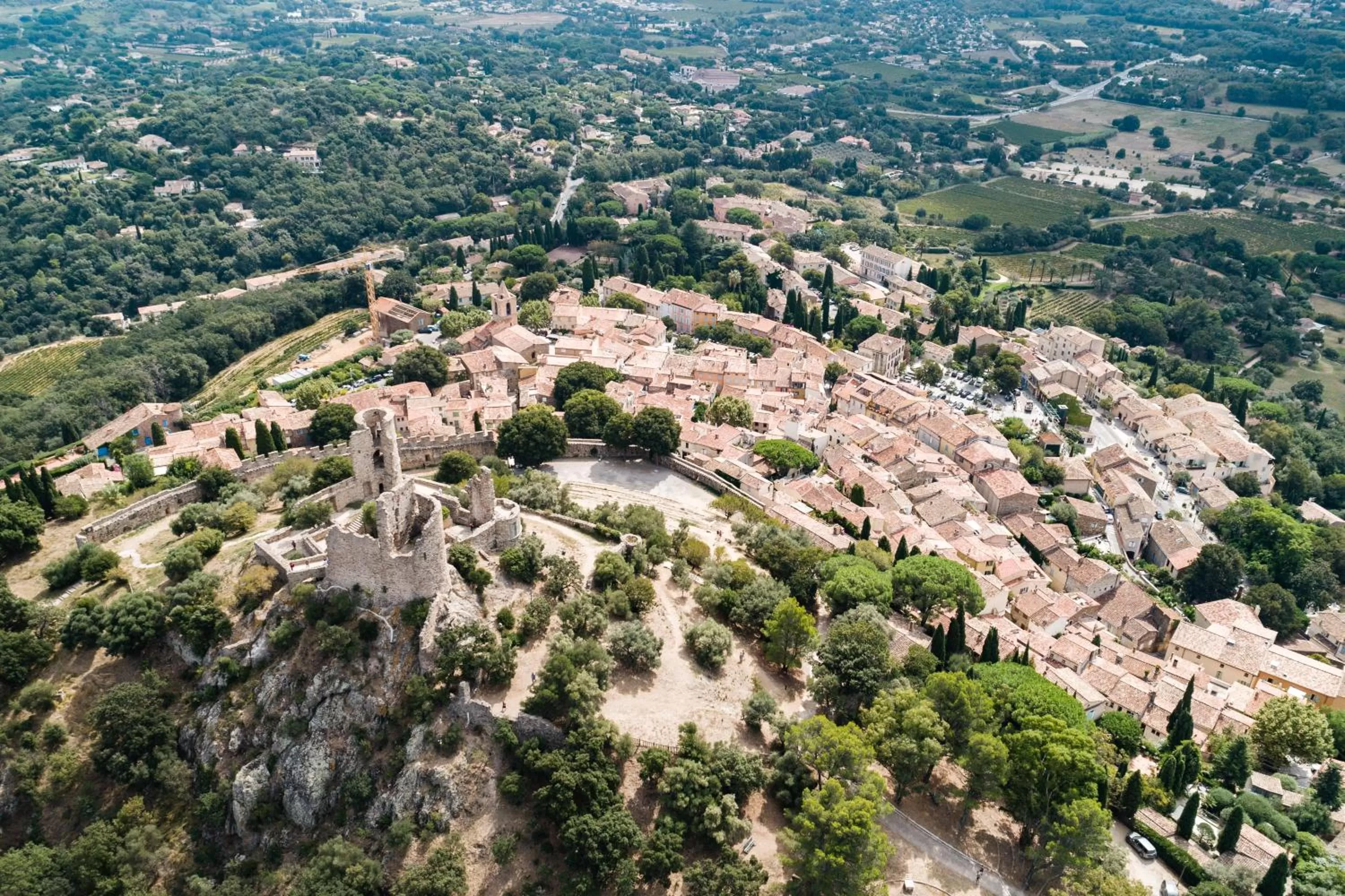 Bird's eye view in Garden & City Les Bastides de Grimaud