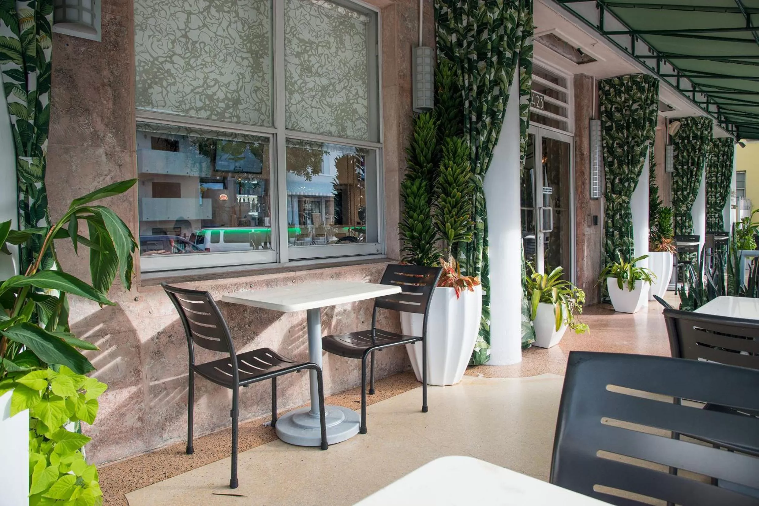 Seating area in President Hotel