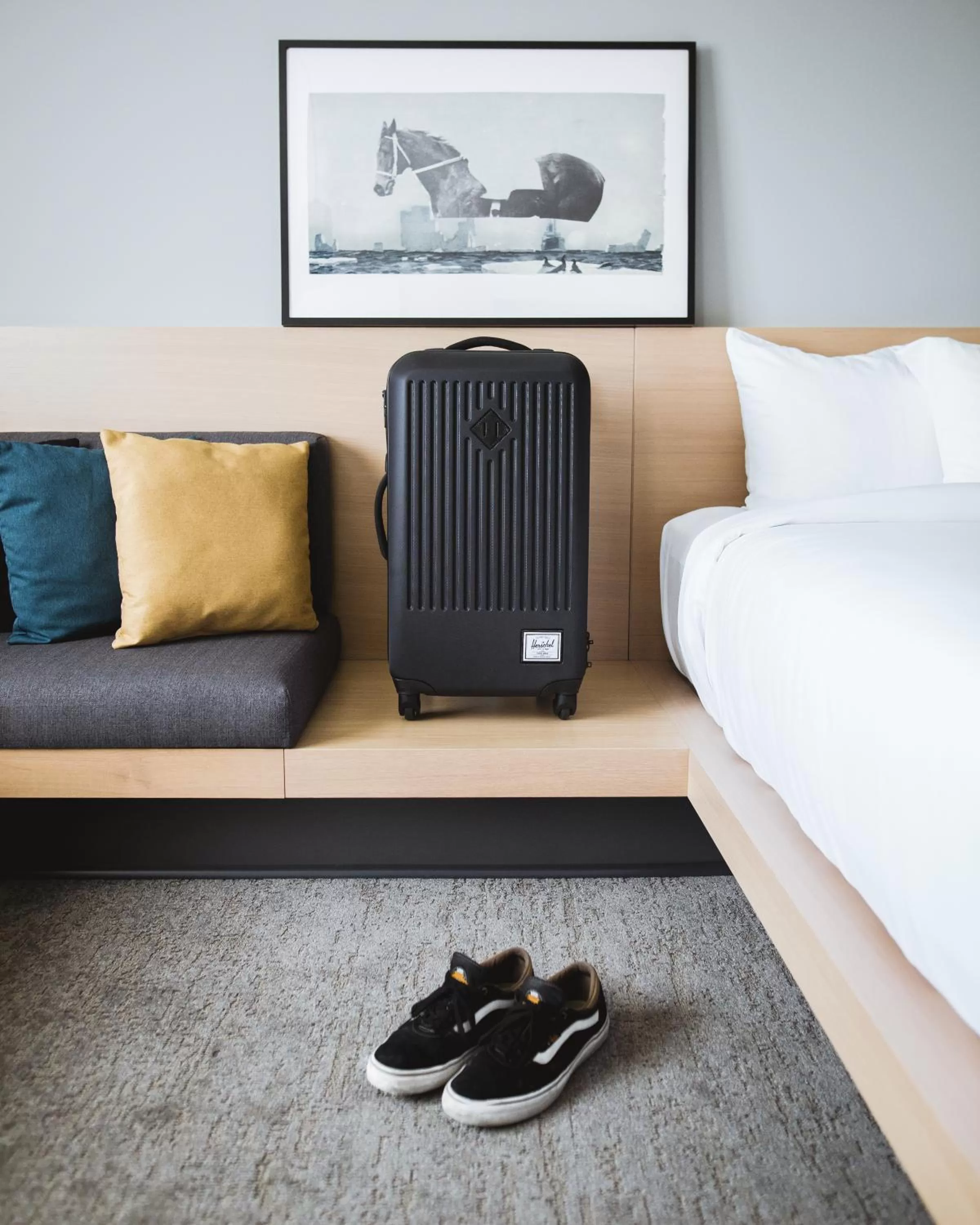 Bed in Inn at the Forks