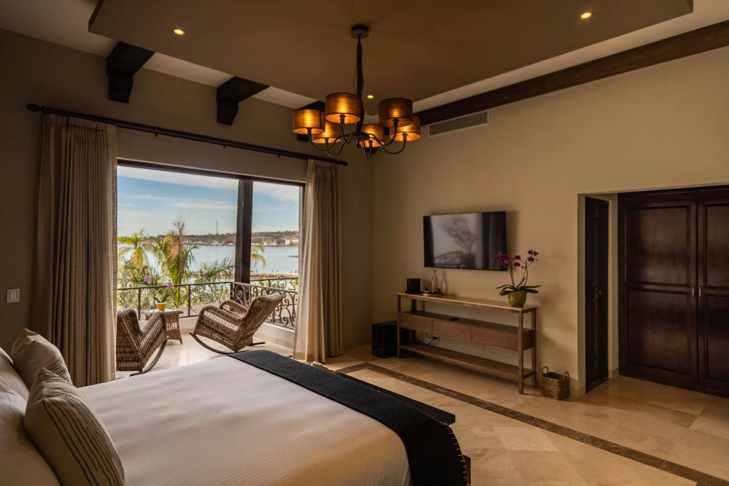 View (from property/room), Bed in Orchid House Baja