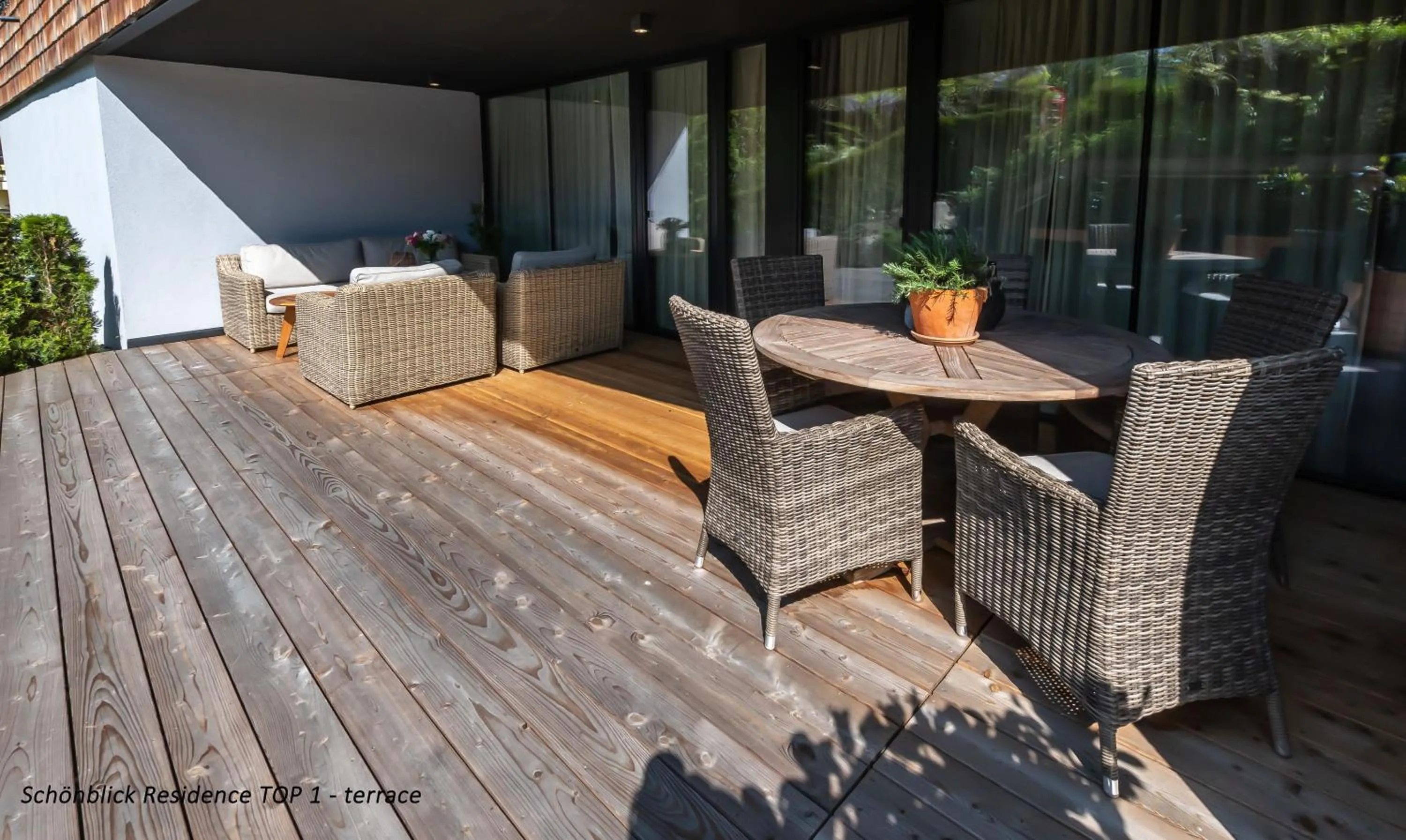 Balcony/Terrace, Patio/Outdoor Area in Schönblick Residence - Absolut Alpine Apartments