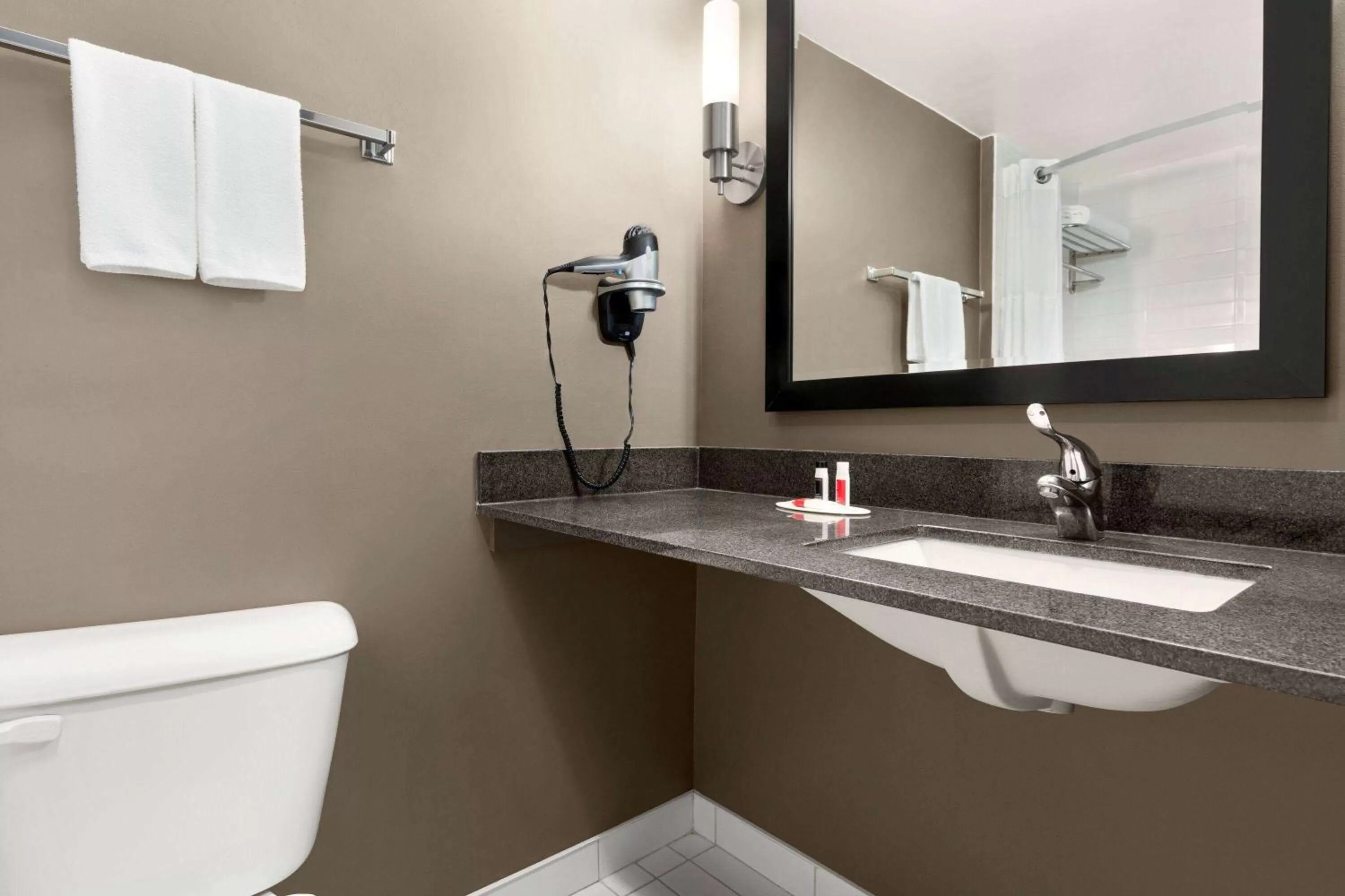 Bathroom in Ramada Plaza by Wyndham Niagara Falls