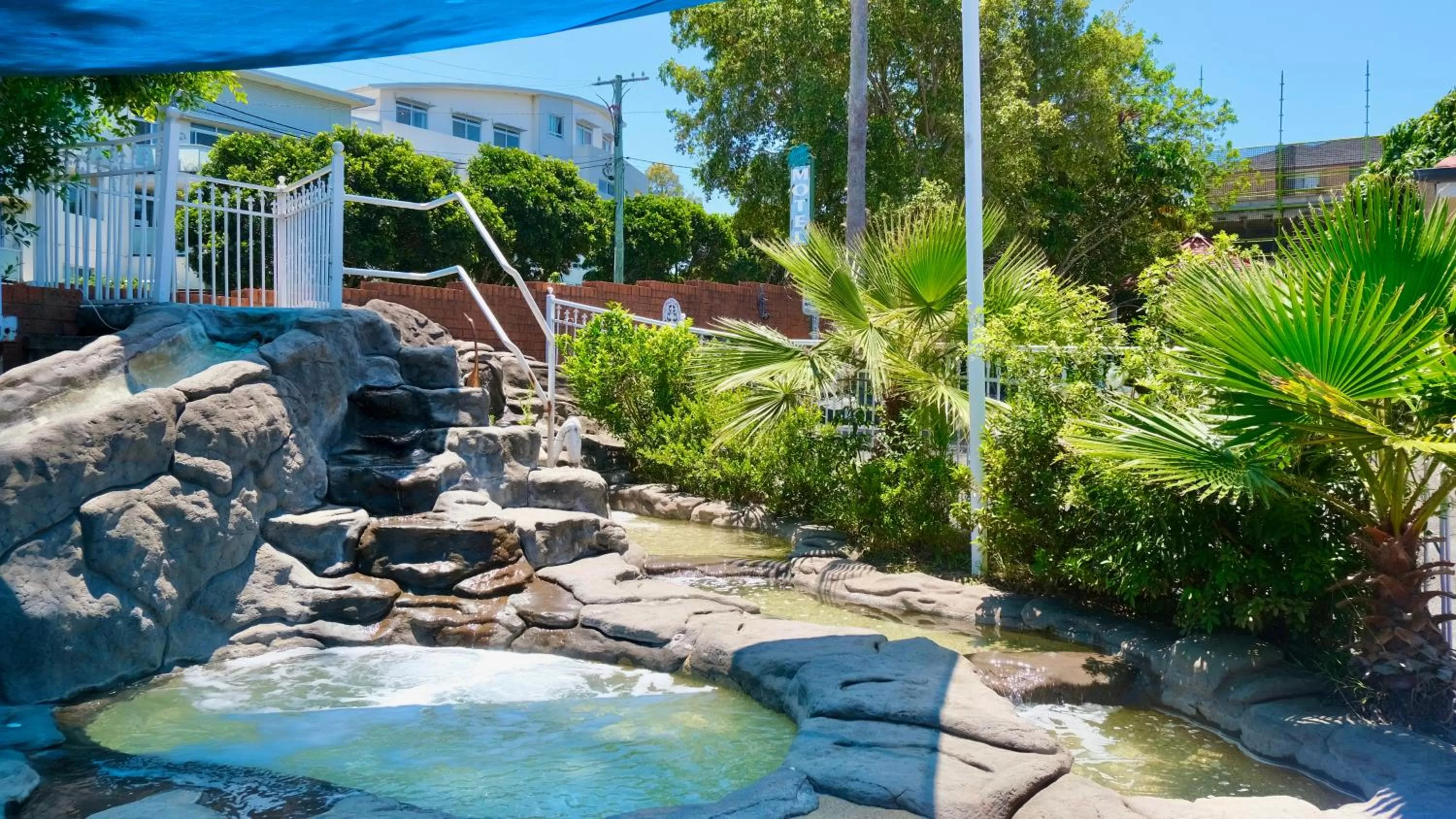 Pool view in Sapphire Palms Motel