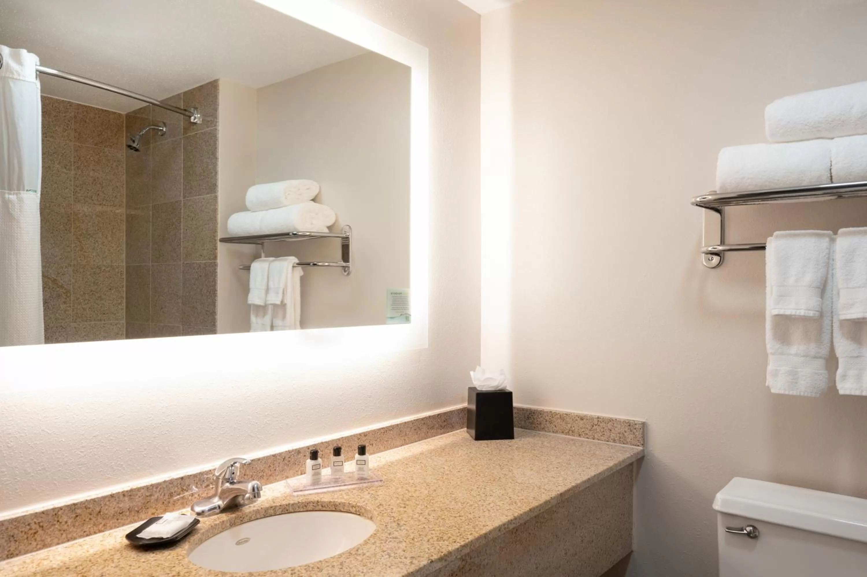 Bathroom in Wyndham Indianapolis Airport