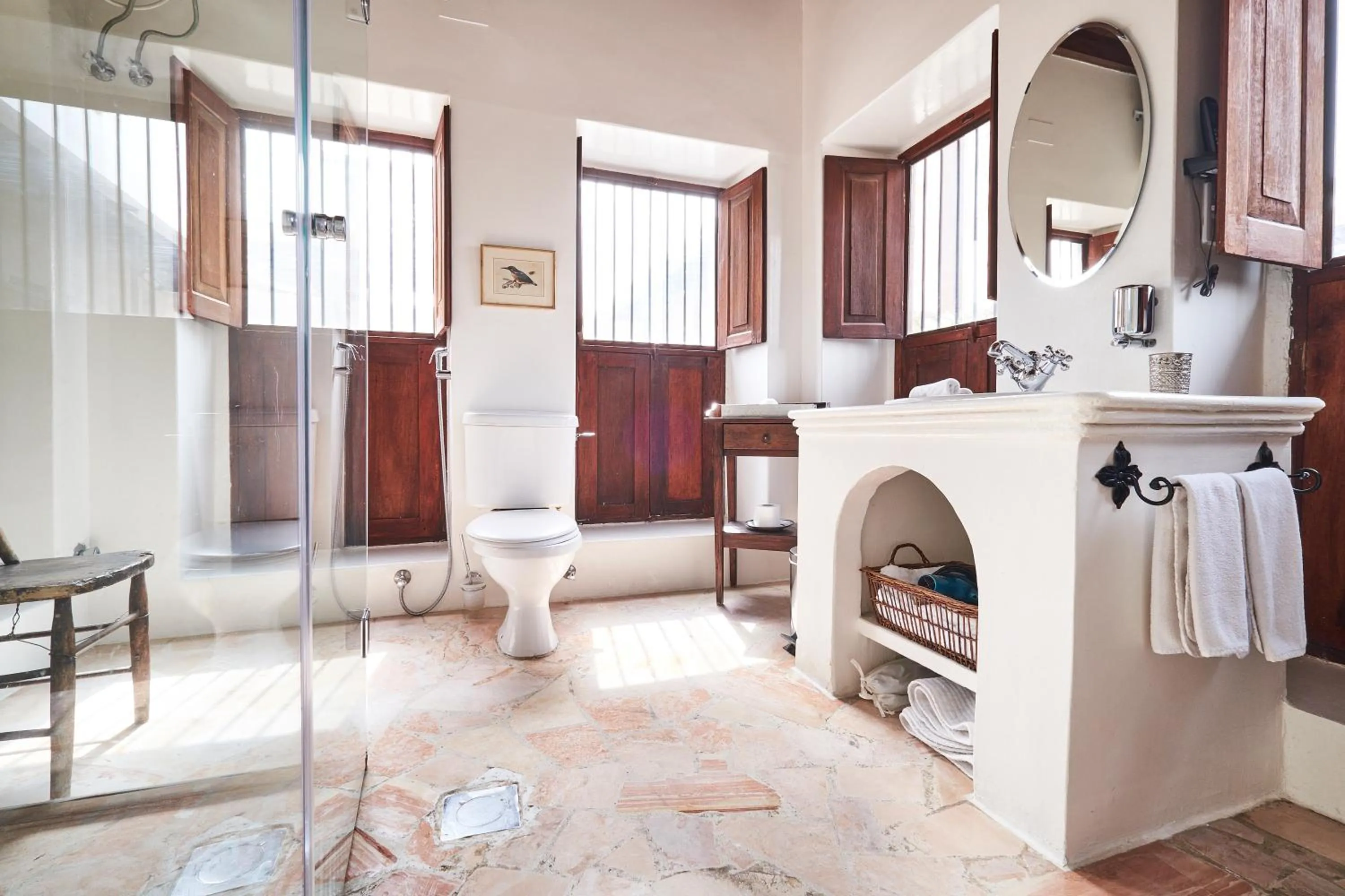 Bathroom in XVA Art Hotel