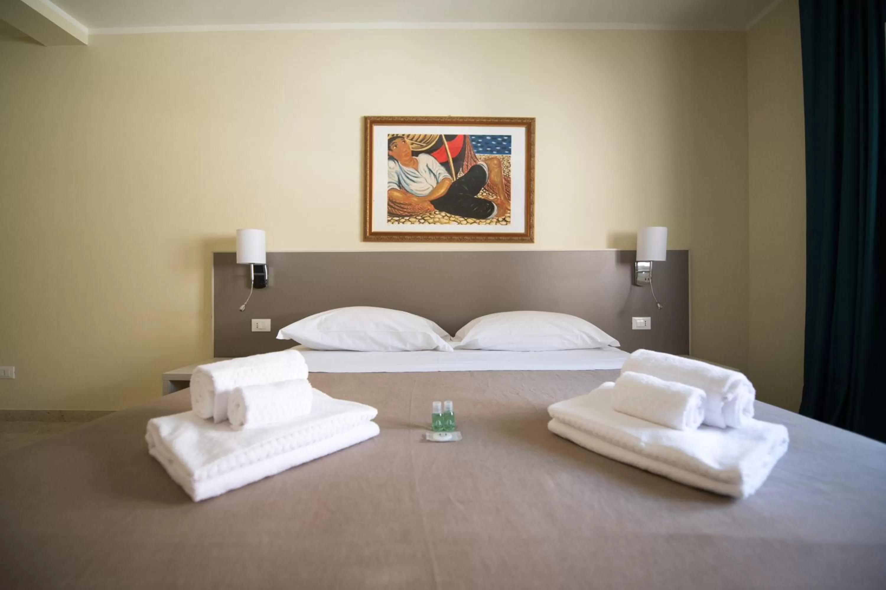 Bed in Historico Loft & Rooms Palazzo Adragna XIX