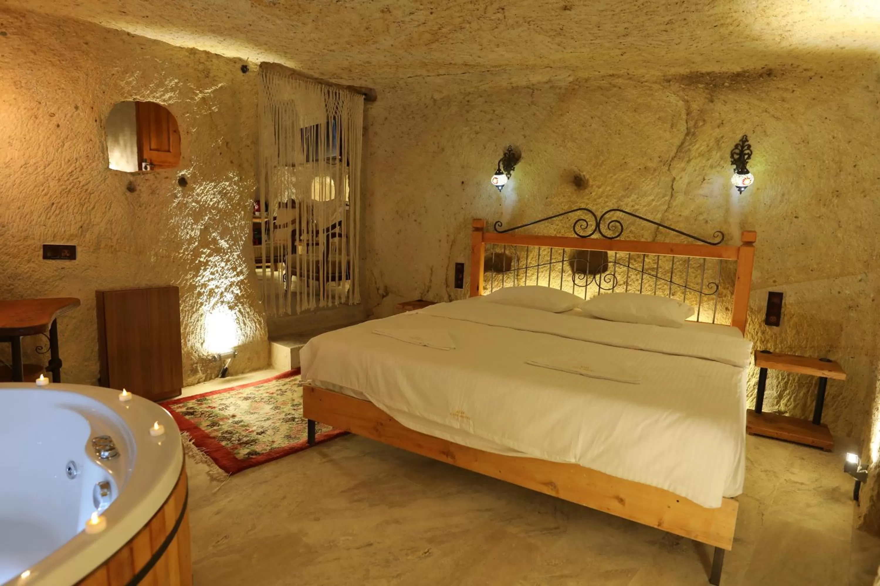 Bed in Atax Cave Hotel