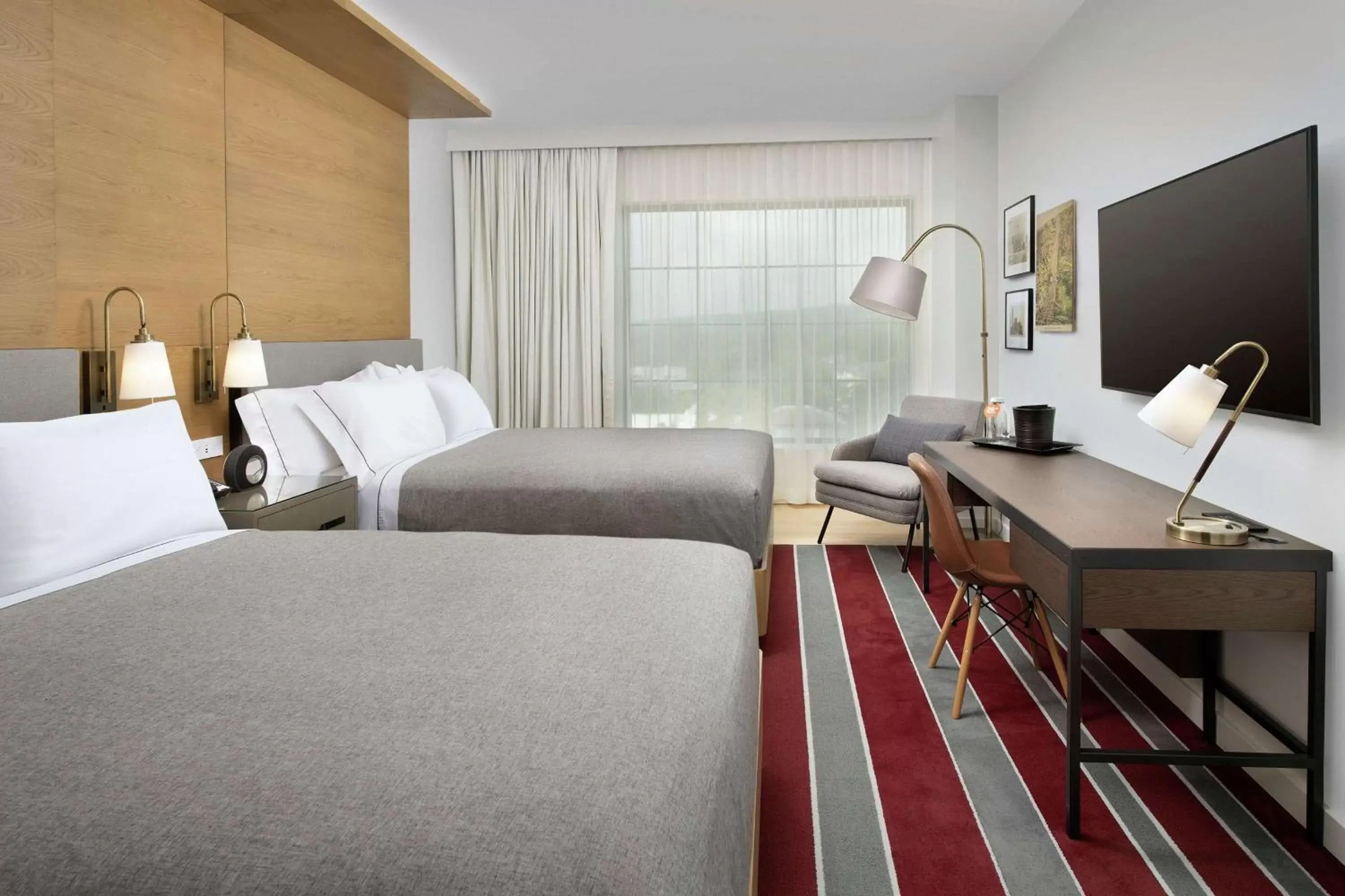 Premium Queen Room with Two Queen Beds - Hearing Access in Canopy By Hilton Ithaca Downtown Premium Queen Room with Two Queen Beds - Hearing Access in Canopy By Hilton Ithaca Downtown