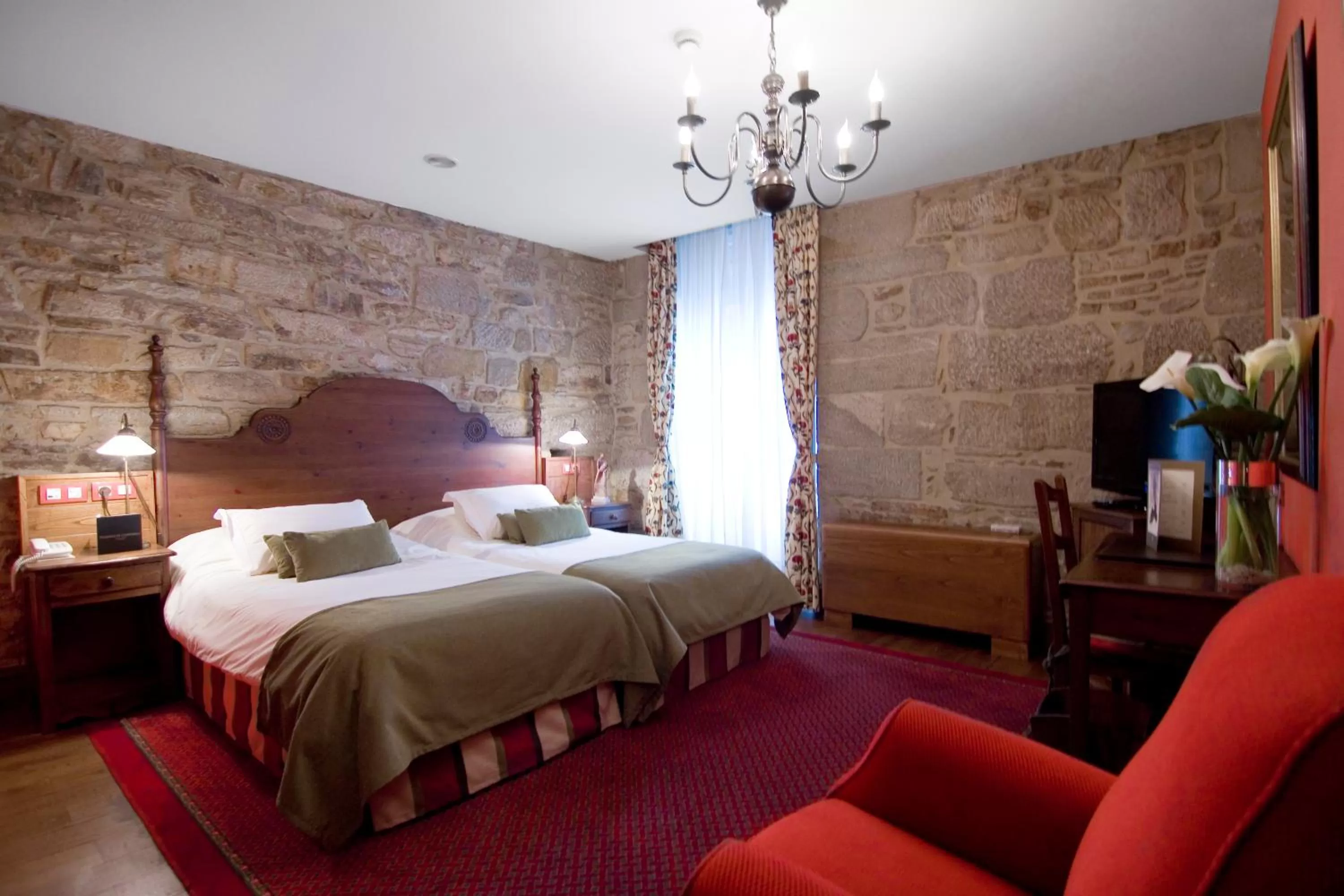 Photo of the whole room, Bed in Hotel Virxe da Cerca by Pousadas de Compostela