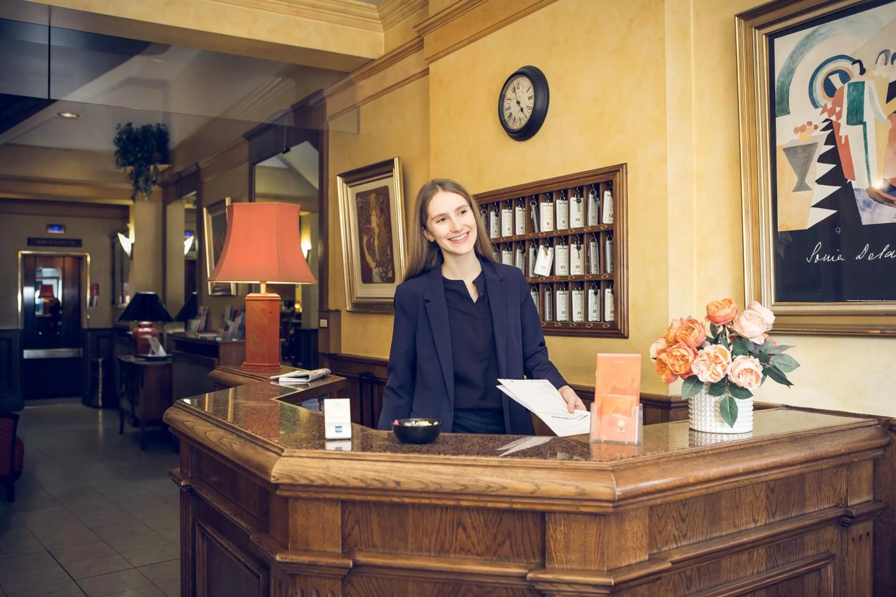 Lobby or reception in Hotel De La Paix