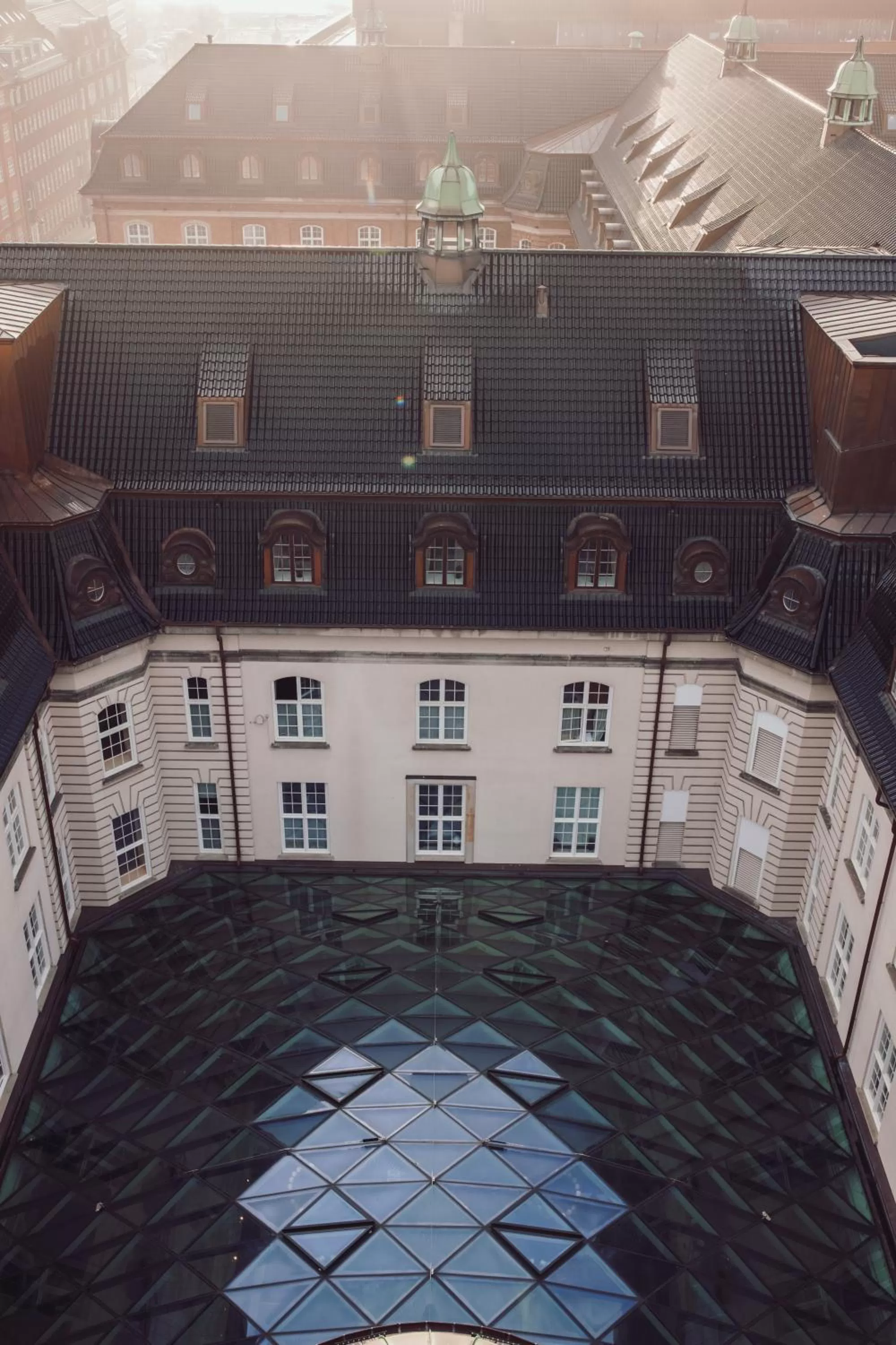 Inner courtyard view in Villa Copenhagen