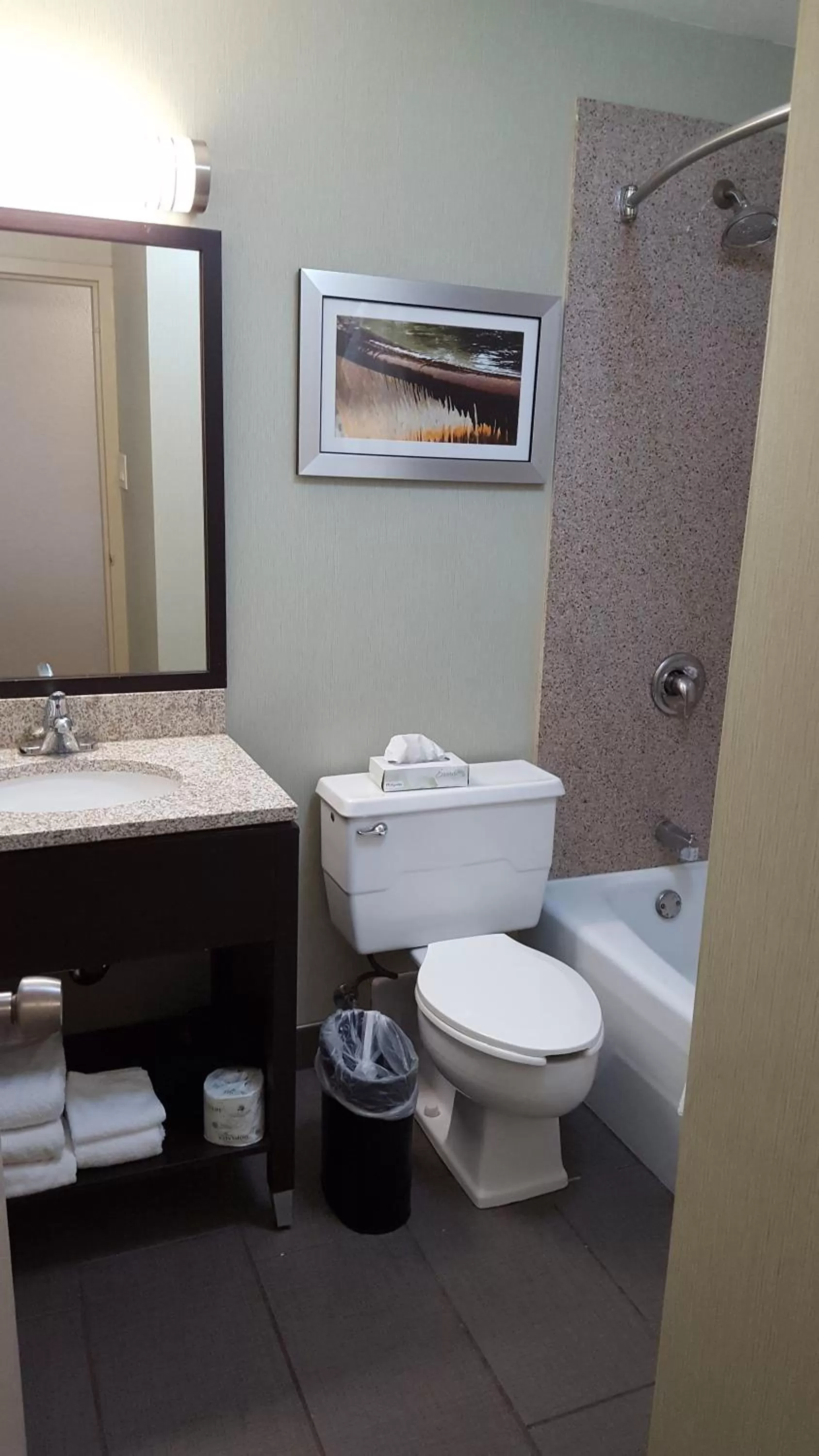Bathroom in Wyndham Garden Kenosha Harborside