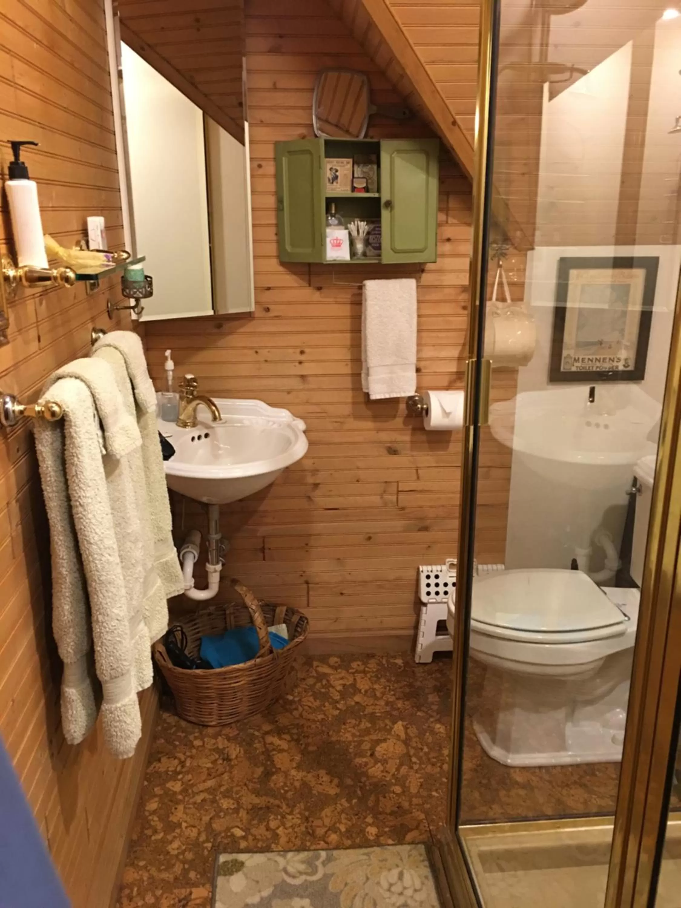 Shower in The Queen, A Victorian Bed & Breakfast