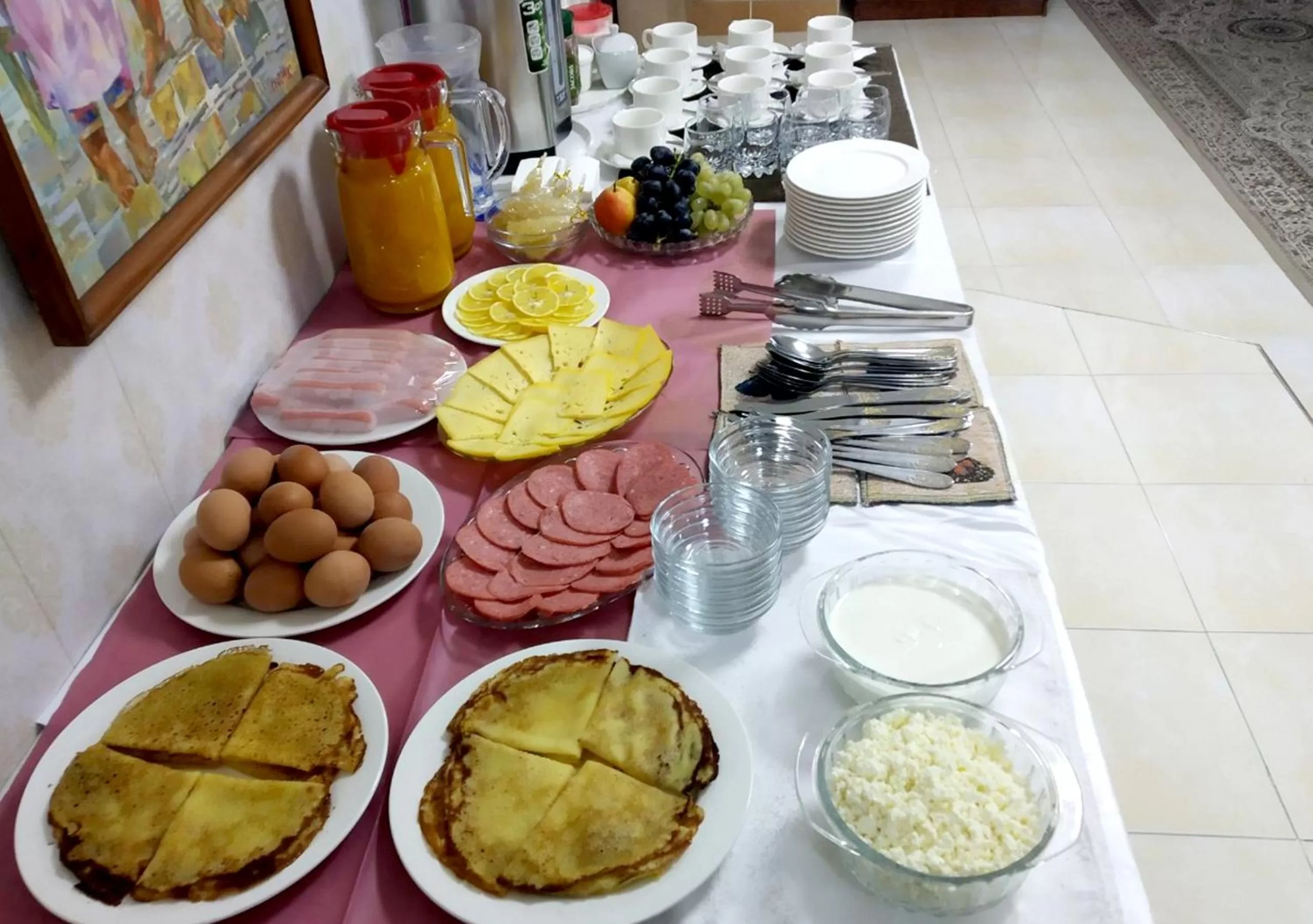 Breakfast in Hotel Vardonze