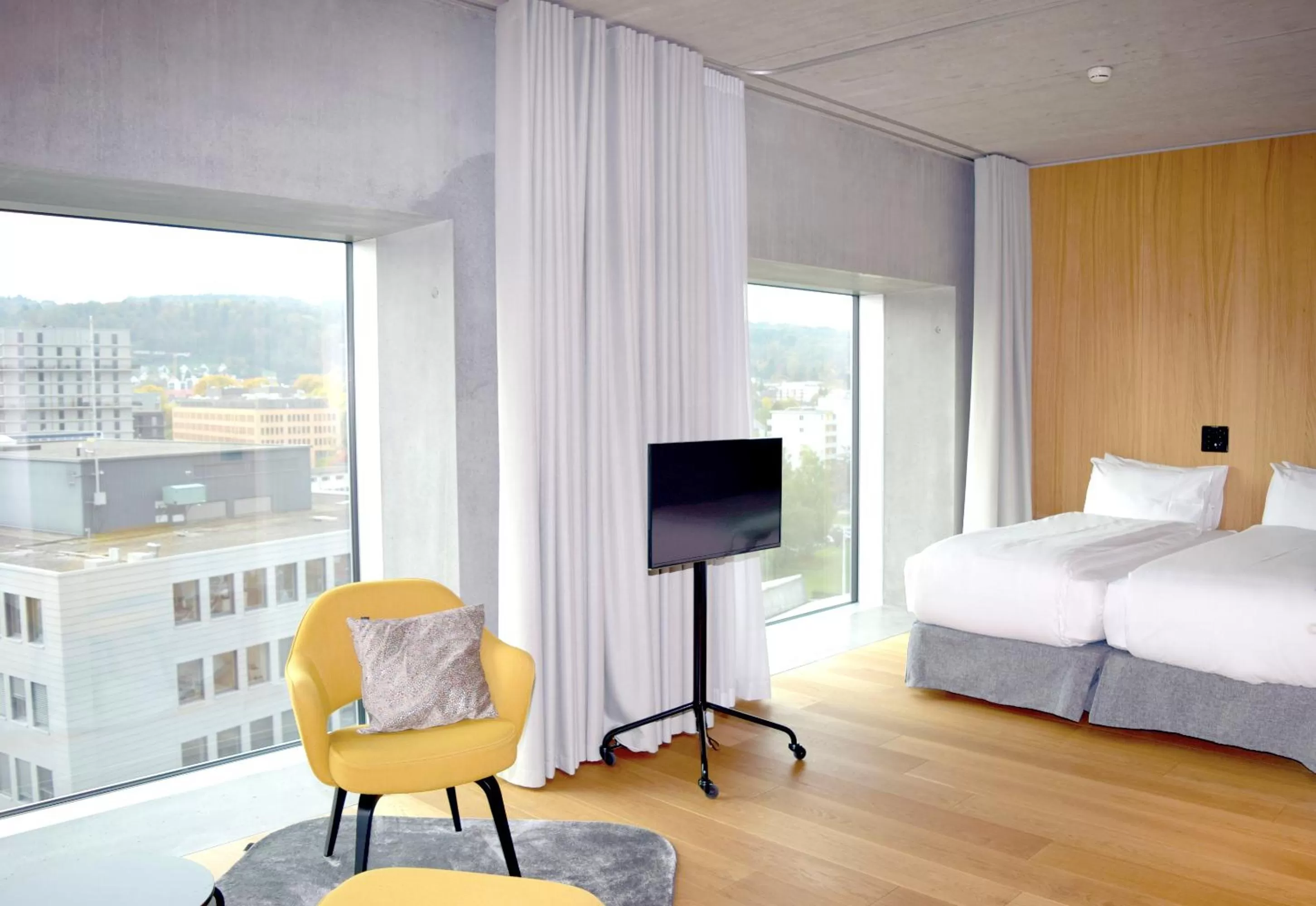 TV and multimedia, Bed in Placid Hotel Design & Lifestyle Zurich