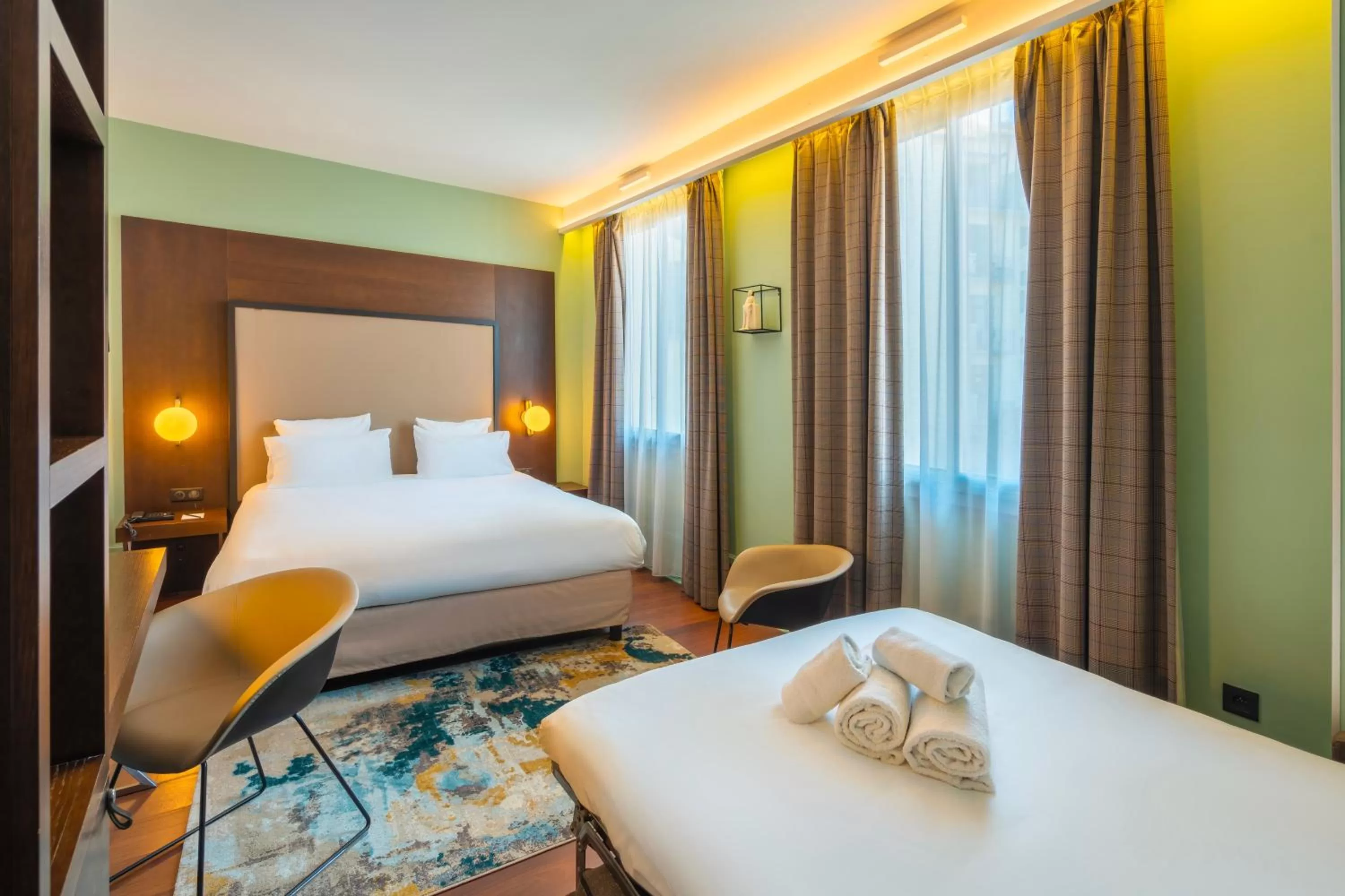 Bedroom, Bed in Le Splendid Hotel Lac D'Annecy - Handwritten Collection