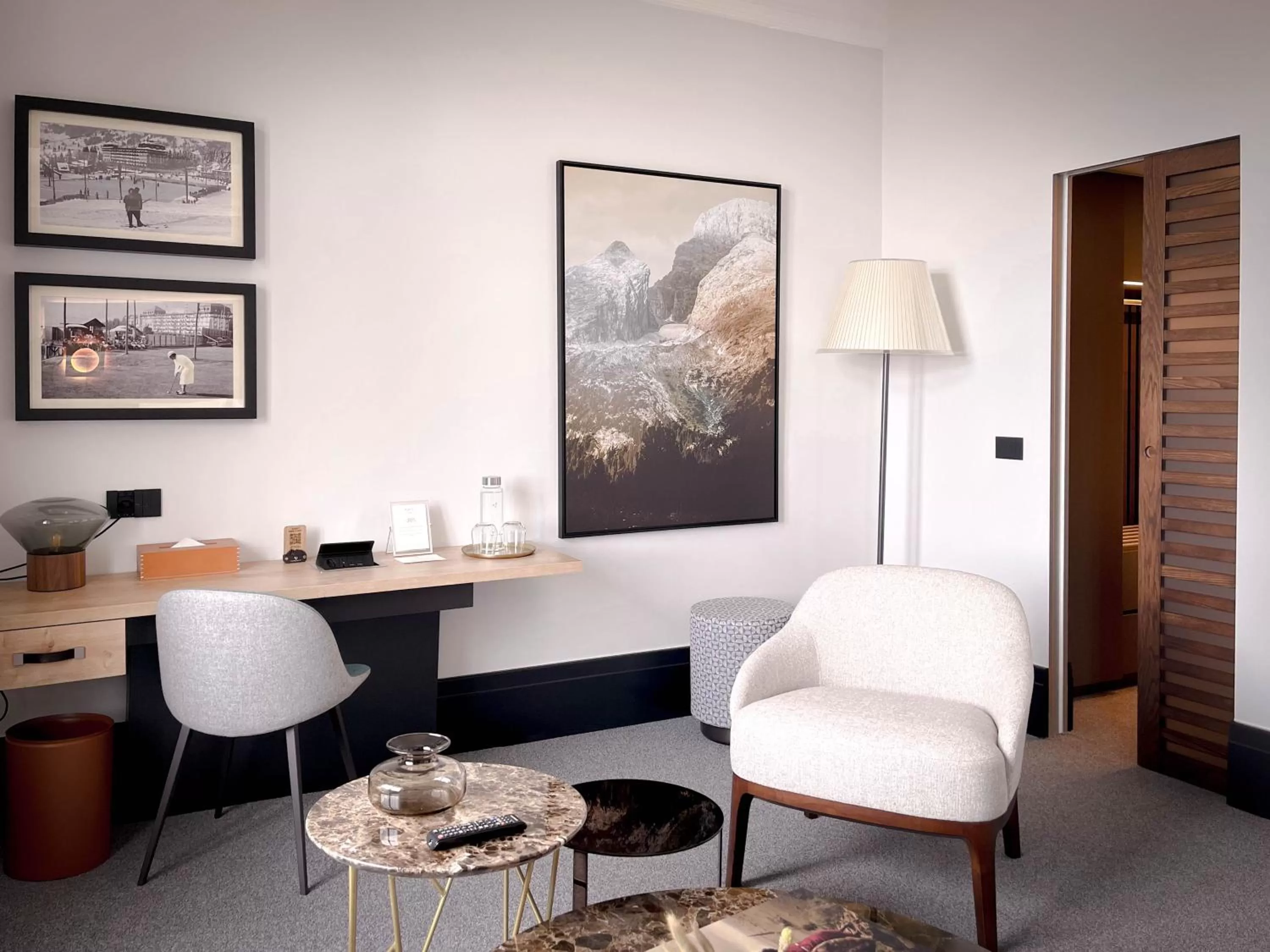 Seating area in Villars Palace