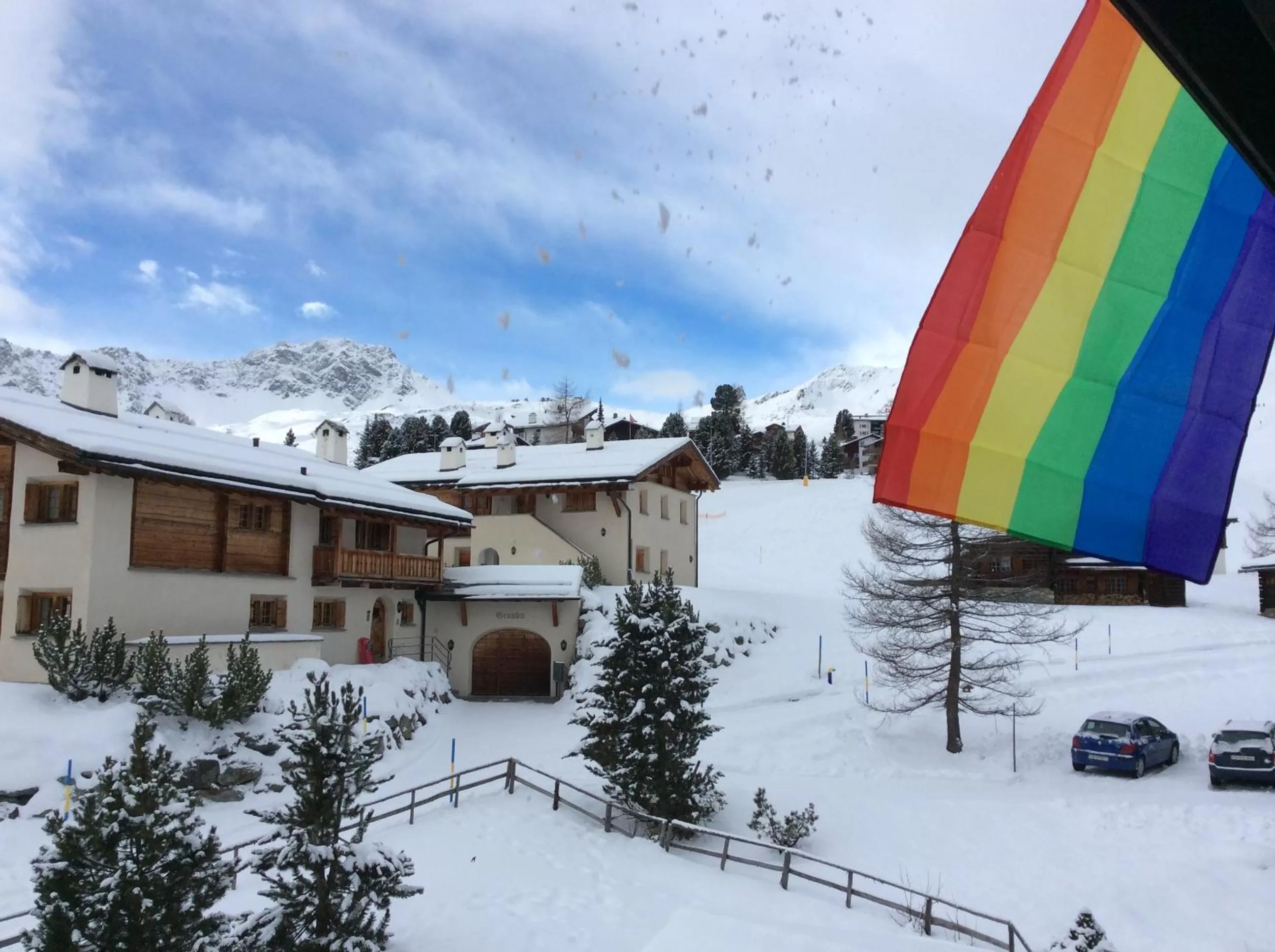 Property building, Winter in Pension Mezzaprada