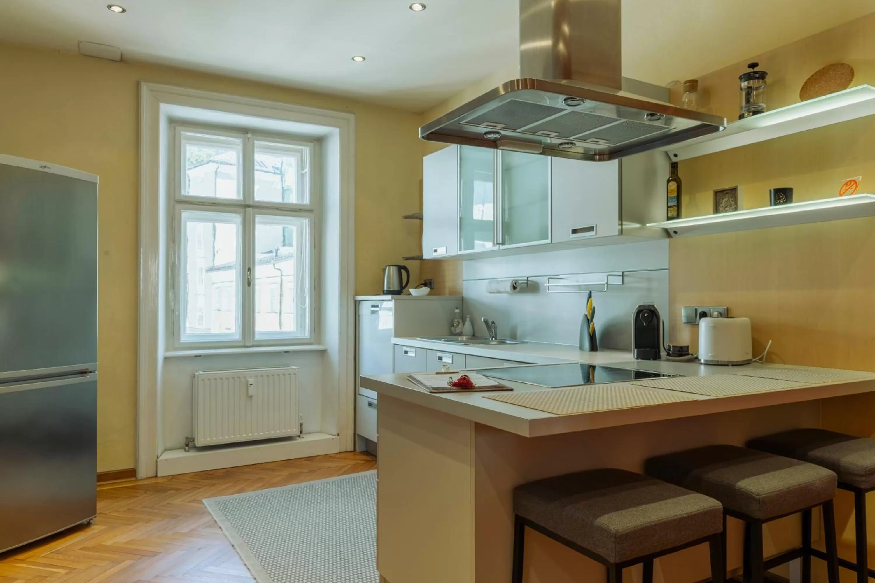 Kitchen or kitchenette in arte vida boutique guesthouse