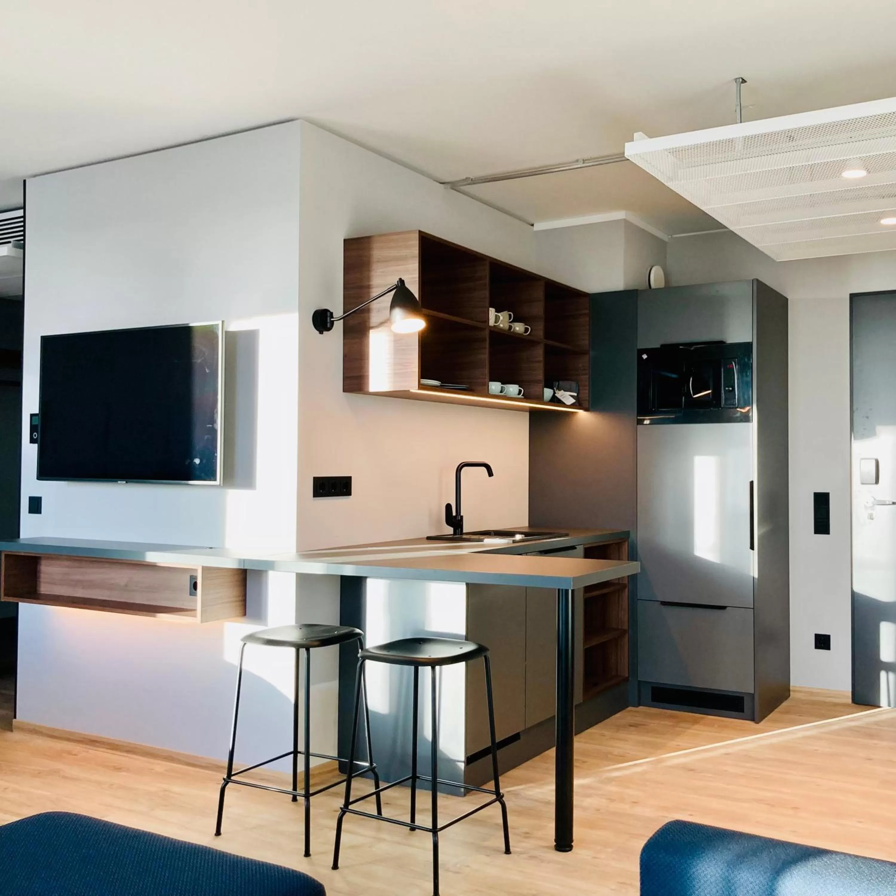 Kitchen or kitchenette in unique by ATLANTIC Hotels Kiel