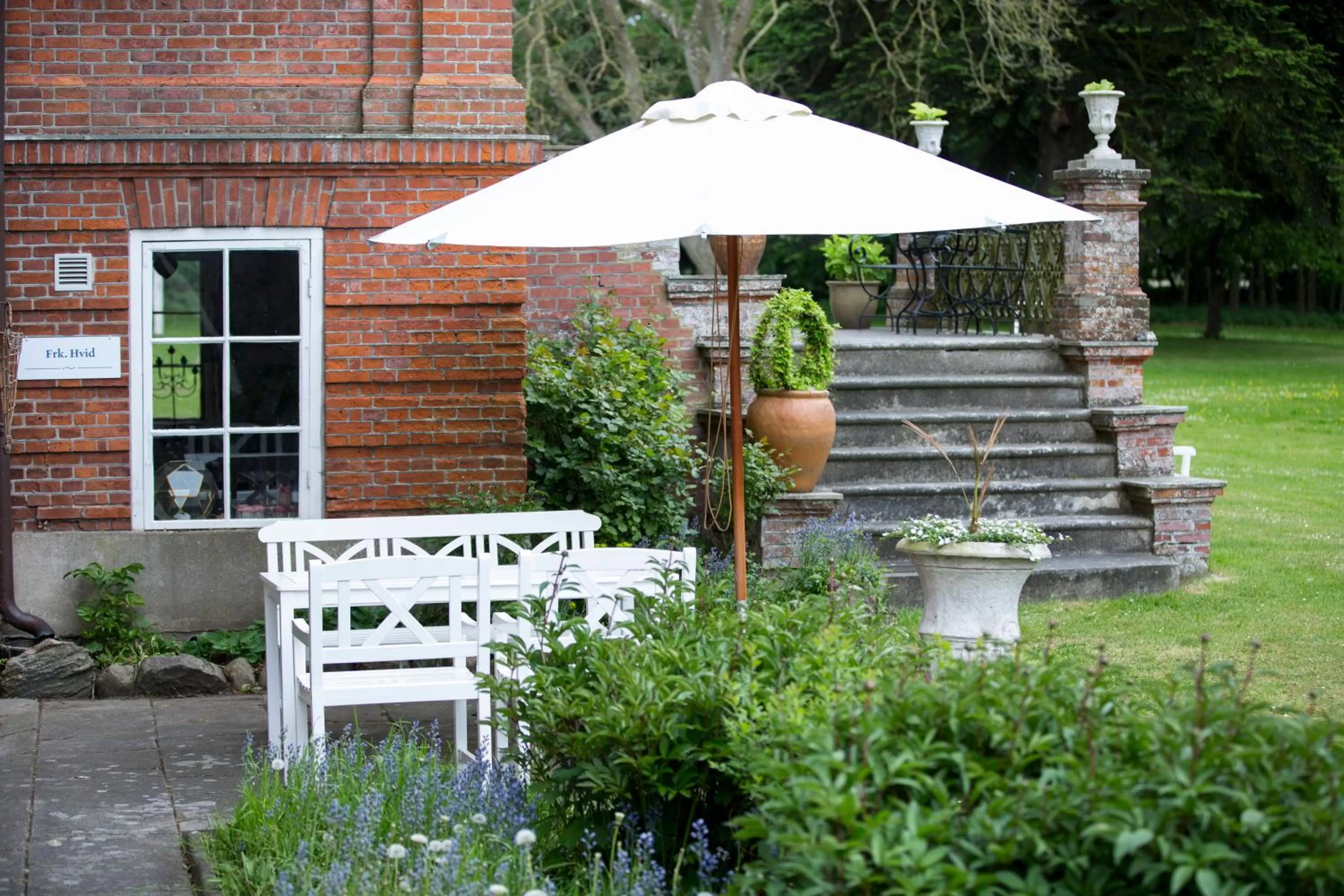 Garden in Ny Kirstineberg Gods Bed & Breakfast