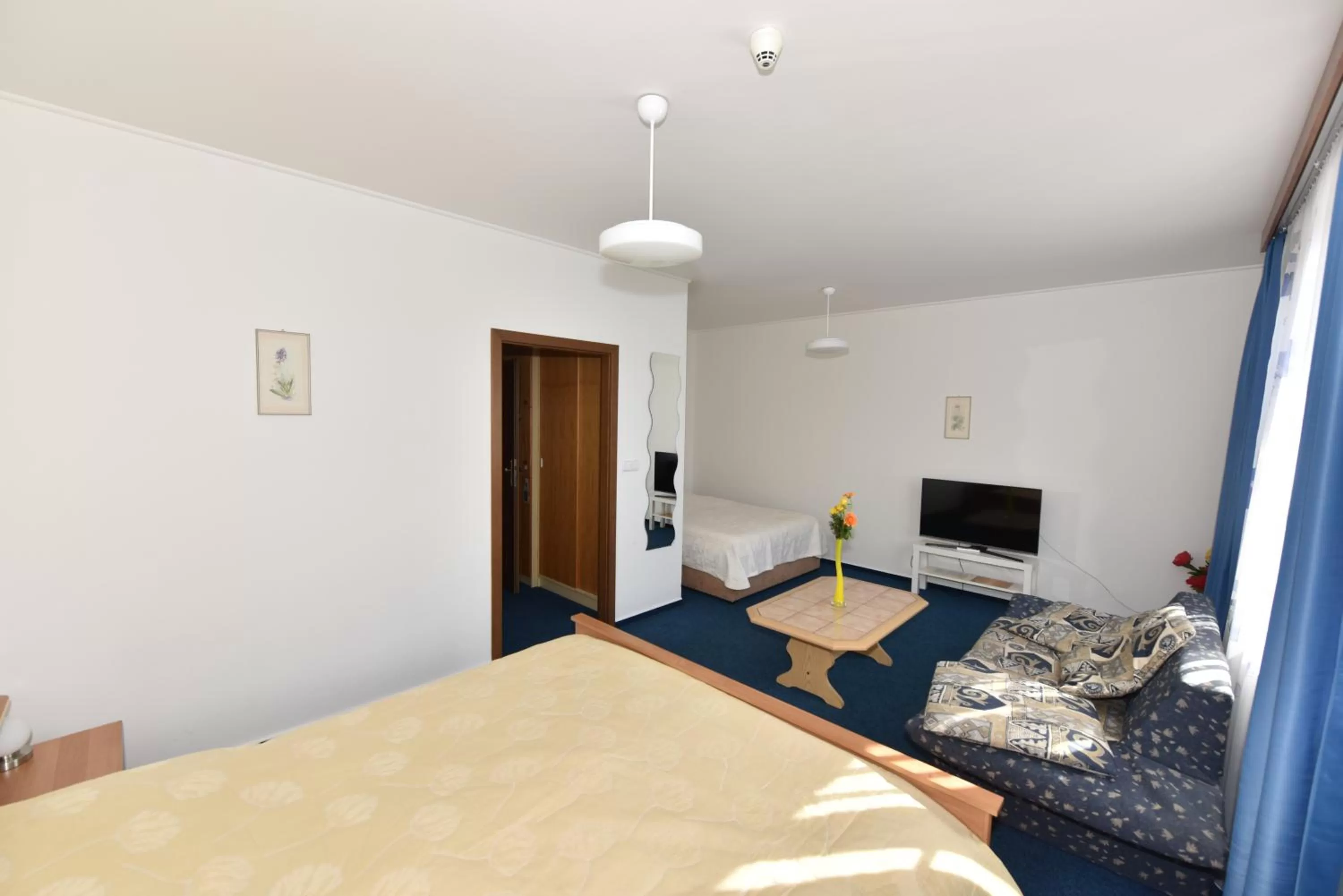 Shower, Bed in Hotel Trilobit