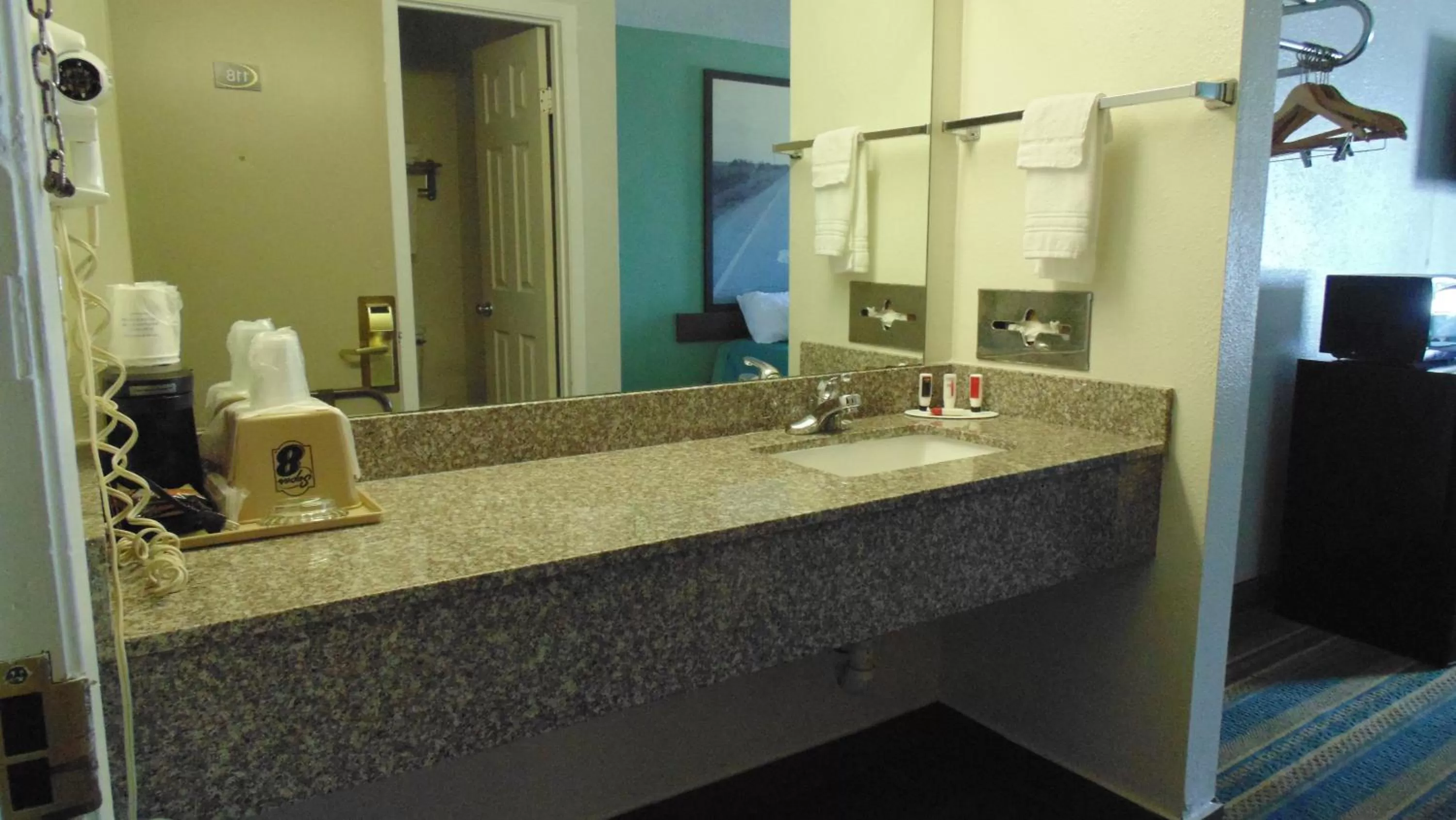 Bathroom in Super 8 by Wyndham Sapulpa/Tulsa Area
