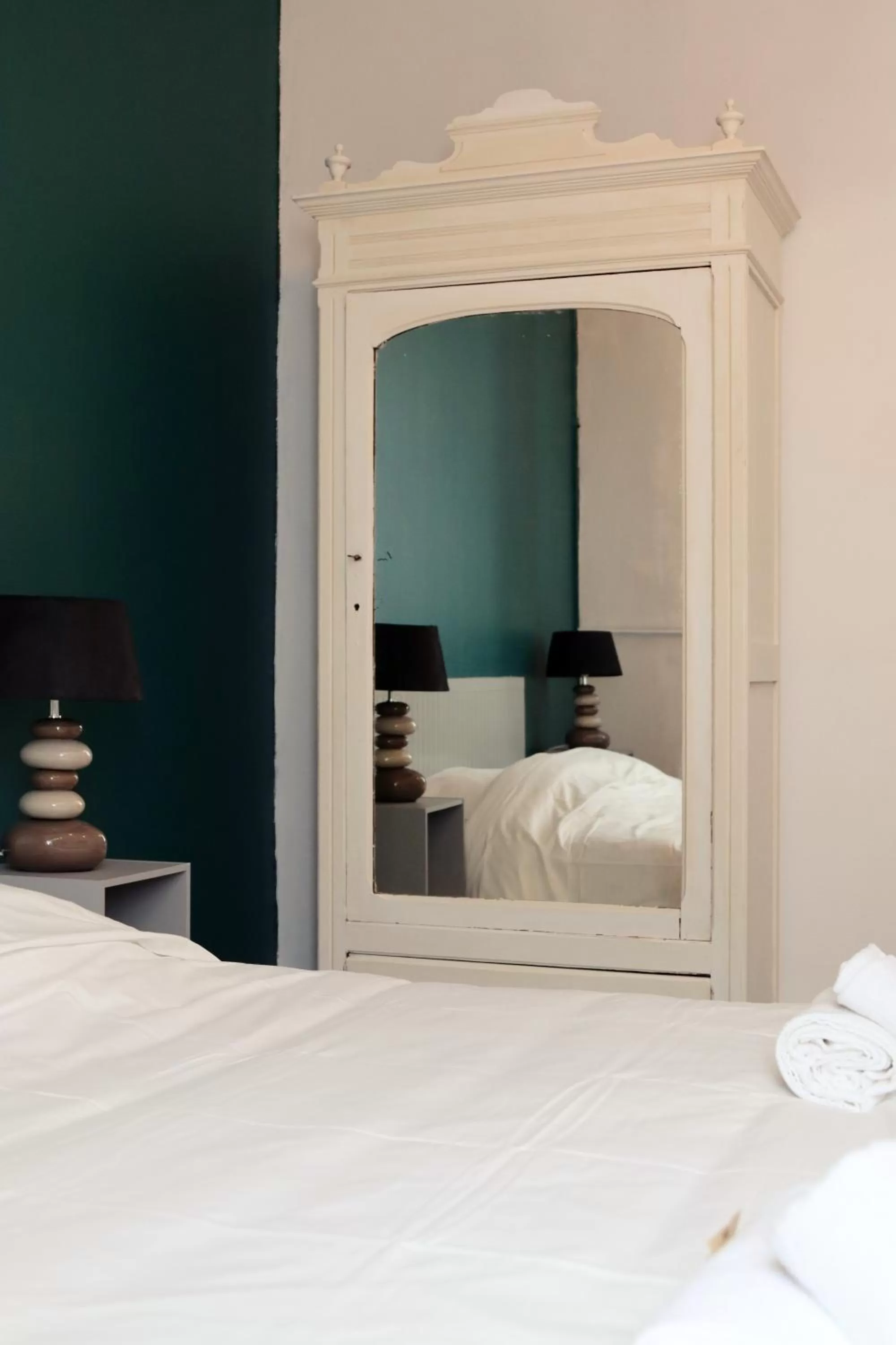 Bedroom, Bed in Hôtel & Restaurant Le Patio VICHY