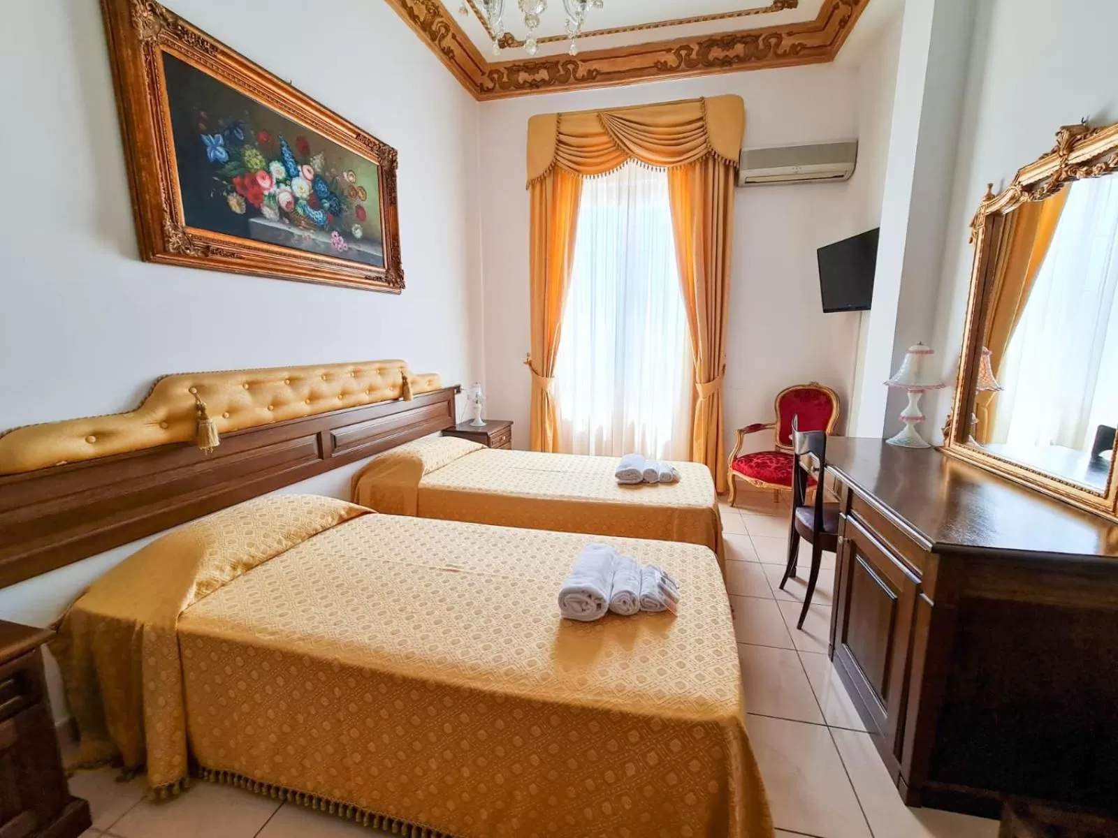 Bed in Euro Hotel Iglesias