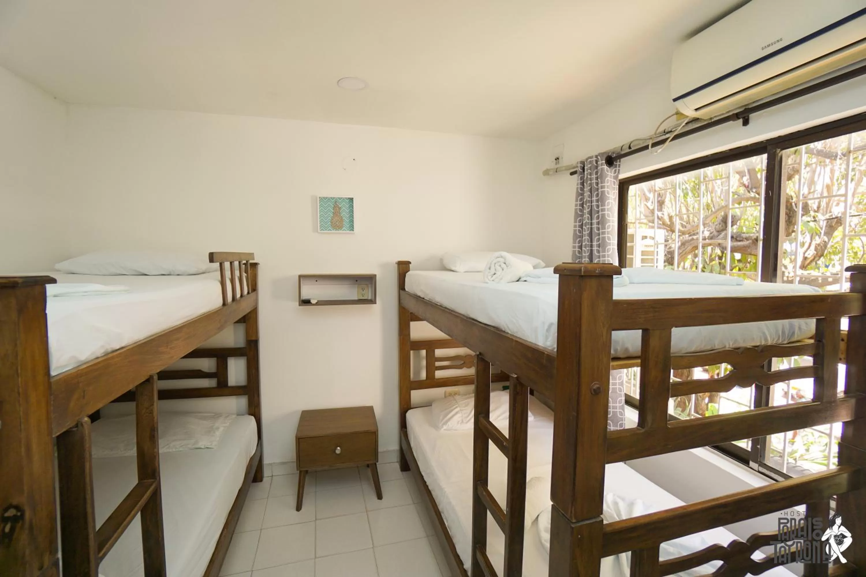 Bed, Bunk Bed in Hostal Paraiso Tayrona