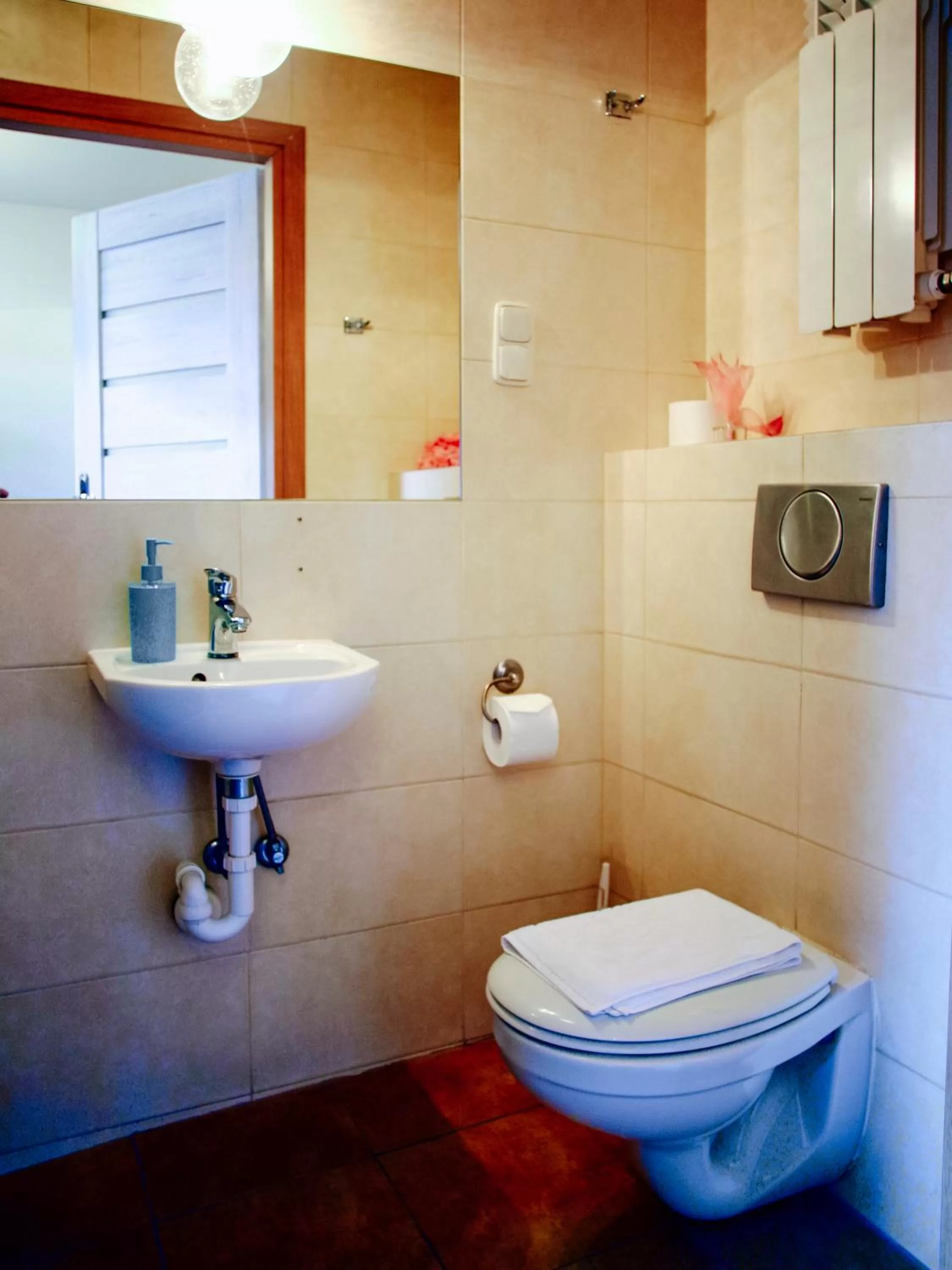 Shower, Bathroom in Miodosytnia Aparthotel