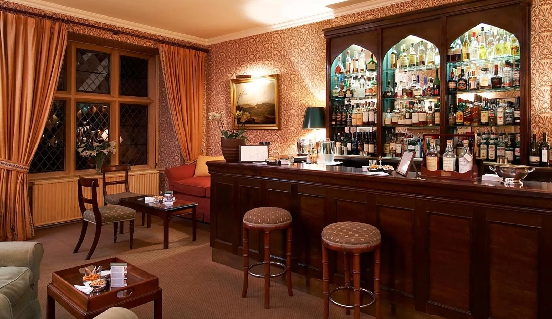 Lounge or bar in Bodysgallen Hall and Spa