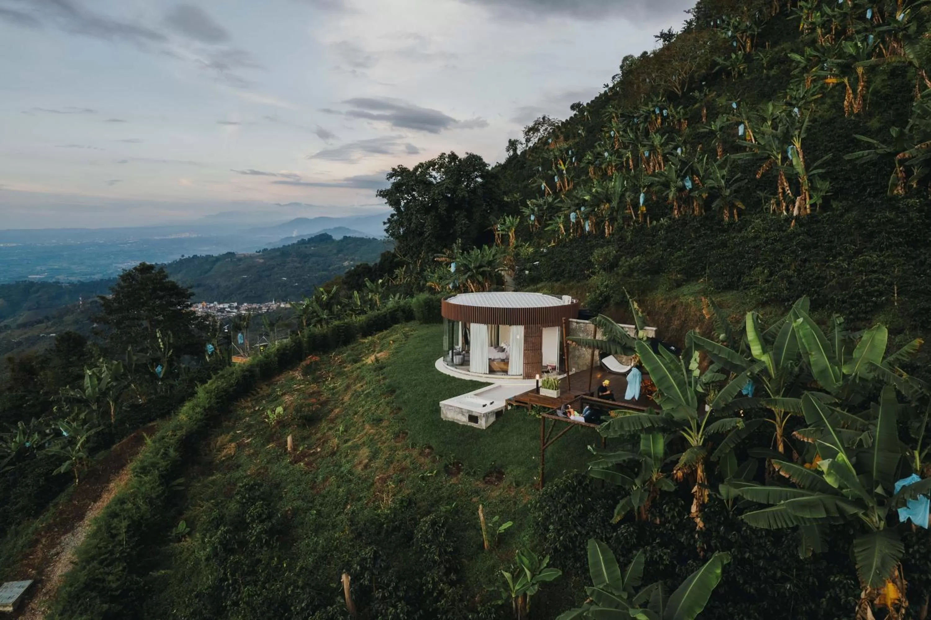 Bird's-eye View in La Cima Eco Hotel