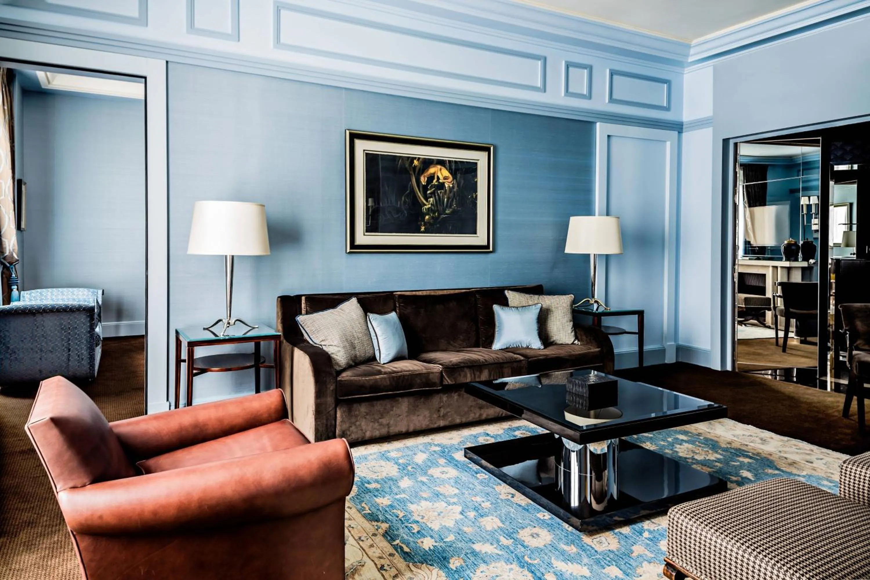 Living room in Prince de Galles, a Luxury Collection hotel, Paris