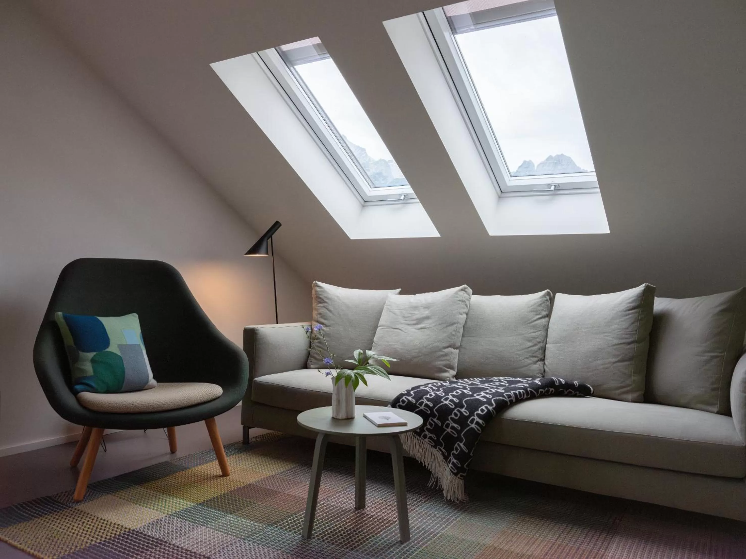 Living room in quartier - über Nacht in besonderer Architektur